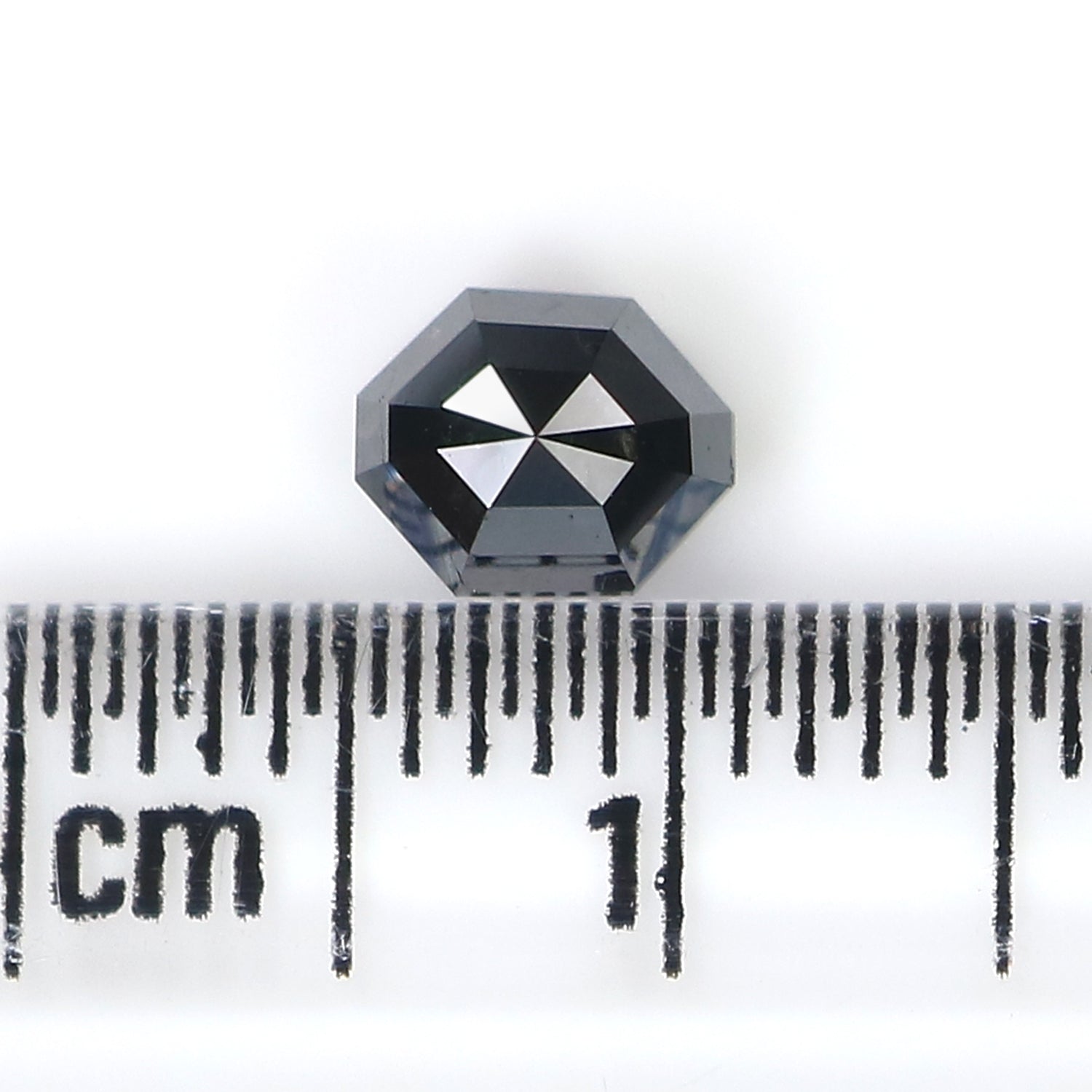 0.70 CT Natural Loose Octagon Shape Diamond Black Color Octagon Diamond 5.80 MM Natural Loose Black Color Octagon Rose Cut Diamond LQ9719