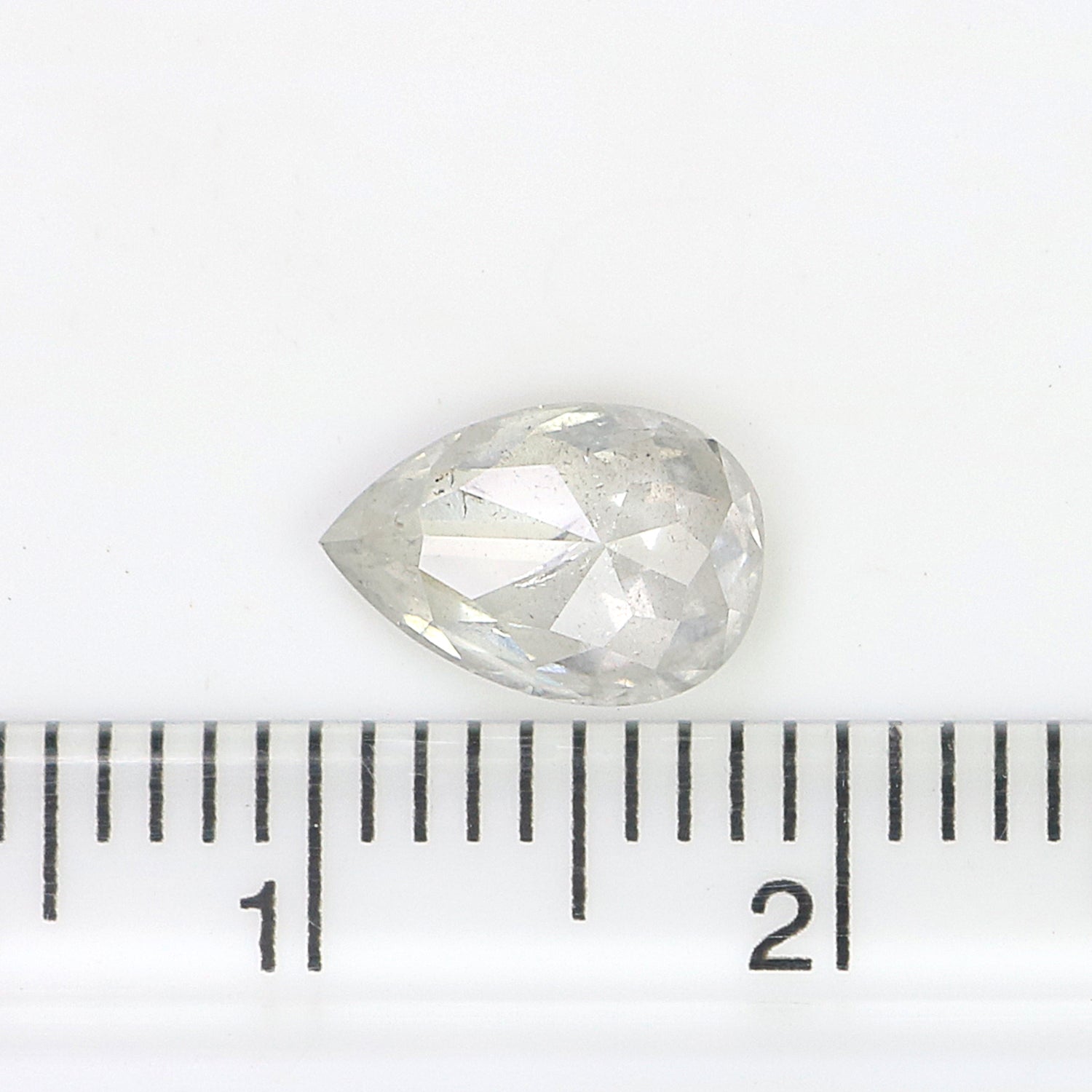 1.14 CT Natural Loose Pear Shape Diamond White -G Color Pear Cut Diamond 8.45 MM Natural Loose White -G Color Pear Rose Cut Diamond L3608