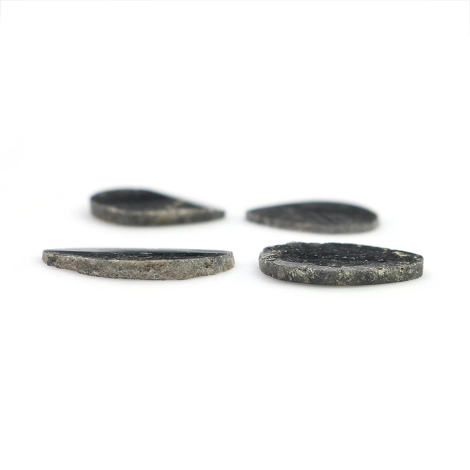 2.92 CT Natural Loose Slice Shape Diamond Black Color Uncut Diamond 11.65 MM Natural Loose Diamond Black Color Irregular Cut Diamond NQ2505