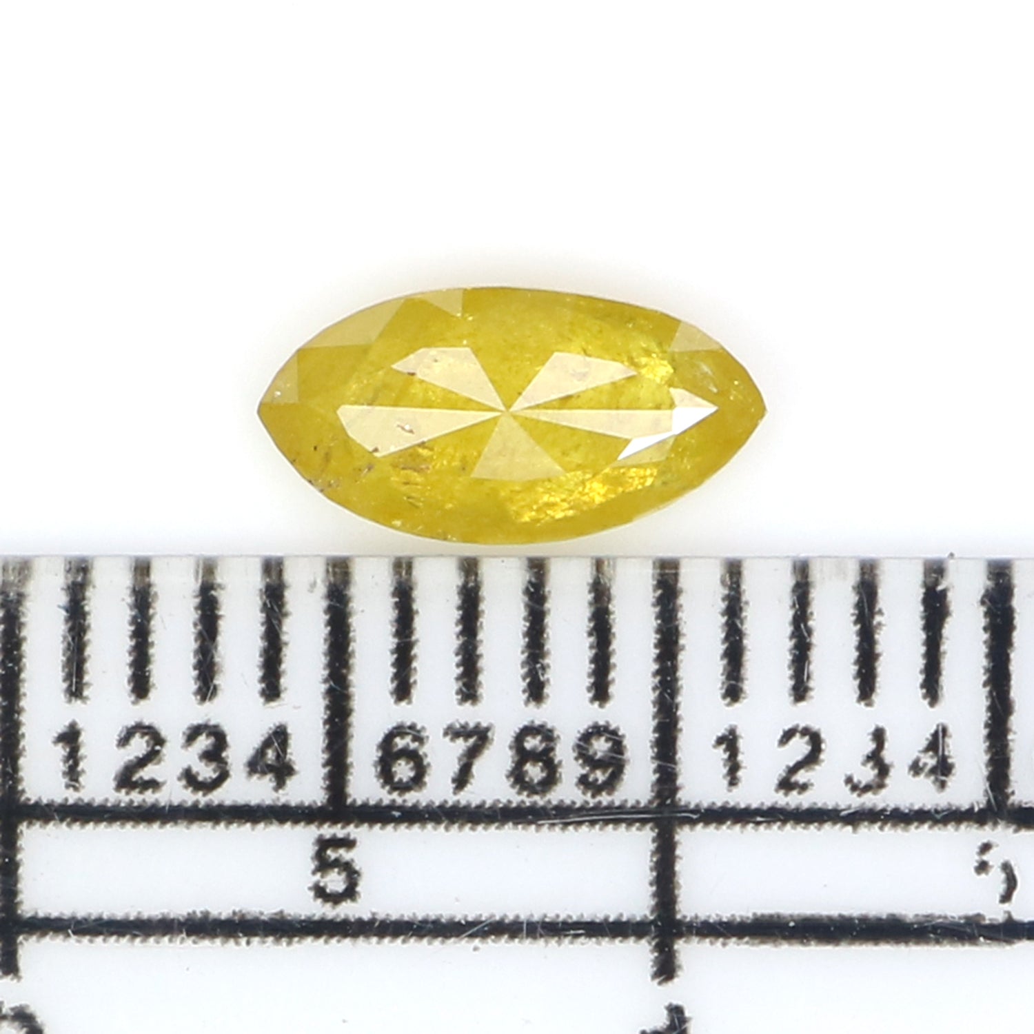 0.59 CT Natural Loose Marquise Diamond Yellow Color Marquise Diamond 7.80 MM Natural Yellow Color Diamond Marquise Rose Cut Diamond KQ2674