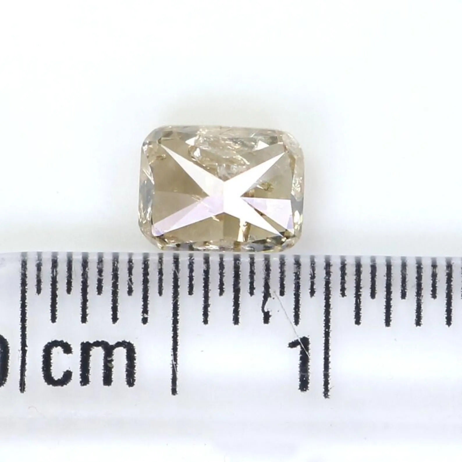 0.71 CT Natural Loose Cushion Shape Diamond Brown Color Cushion Diamond 5.40 MM Natural Brown Color Cushion Brilliant Cut Diamond QN7465