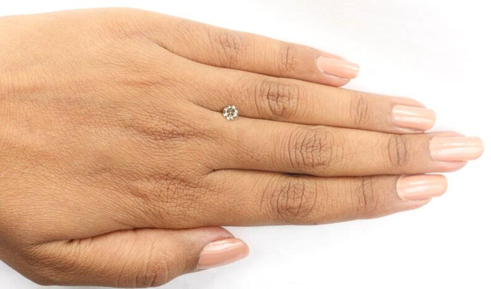 0.33 CT Natural Loose Round Shape Diamond Brown Color Round Cut Diamond 4.50 MM Natural Loose Brown Color Round Brilliant Cut Diamond NQ1199