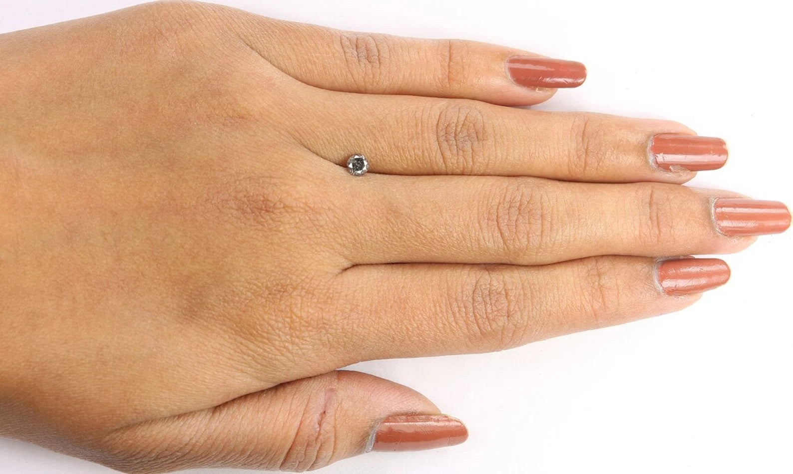 0.26 CT Natural Loose Round Shape Diamond Salt And Pepper Round Diamond 3.85 MM Natural Black Grey Color Round Brilliant Cut Diamond NQ1682