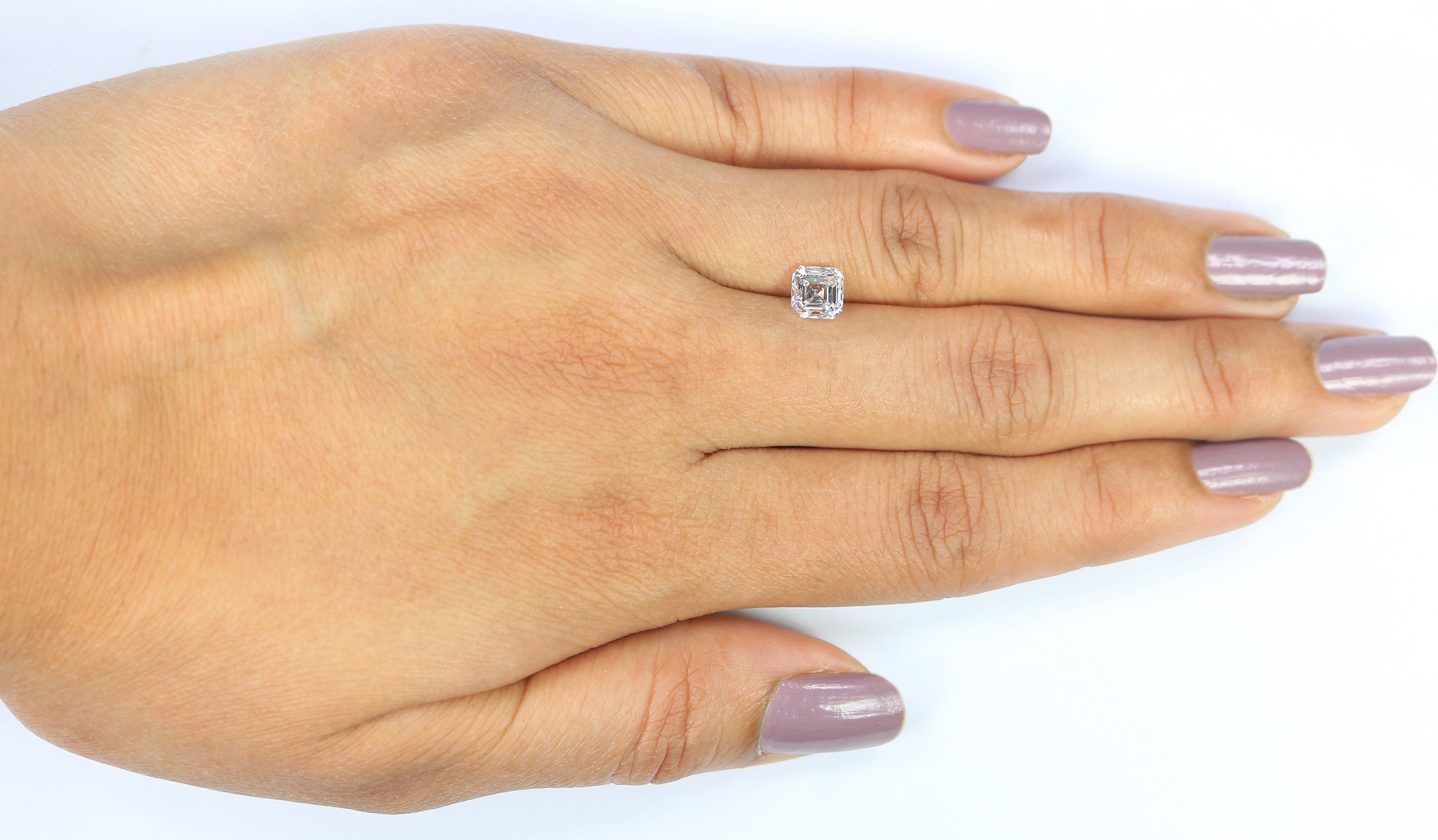 IGI Certified 1 Ct, 1.5 Ct, 2 Ct, 2.5 Ct, 3 Ct Asscher Brilliant Cut E/F Color VS Clarity Lab Grown Diamond Lab Created Loose Diamond Q114