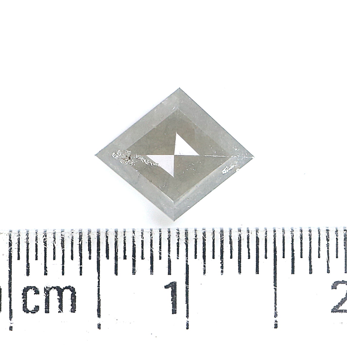 1.00 CT Natural Loose Kite Shape Diamond Salt And Pepper Kite Shape Diamond 9.10 MM Natural Loose Grey Color Kite Rose Cut Diamond QL7955
