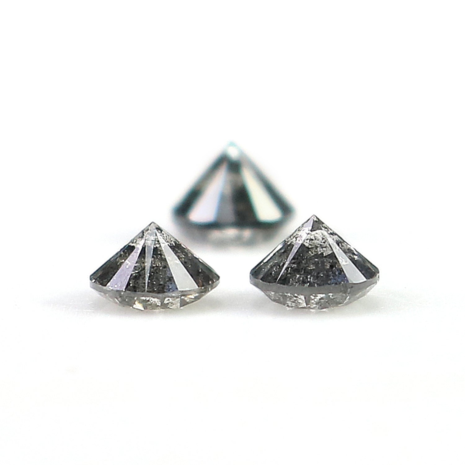 0.65 CT Natural Loose Round Shape Diamond Salt And Pepper Round Cut Diamond 3.60 MM Natural Loose Diamond Round Brilliant Cut Diamond LQ9080