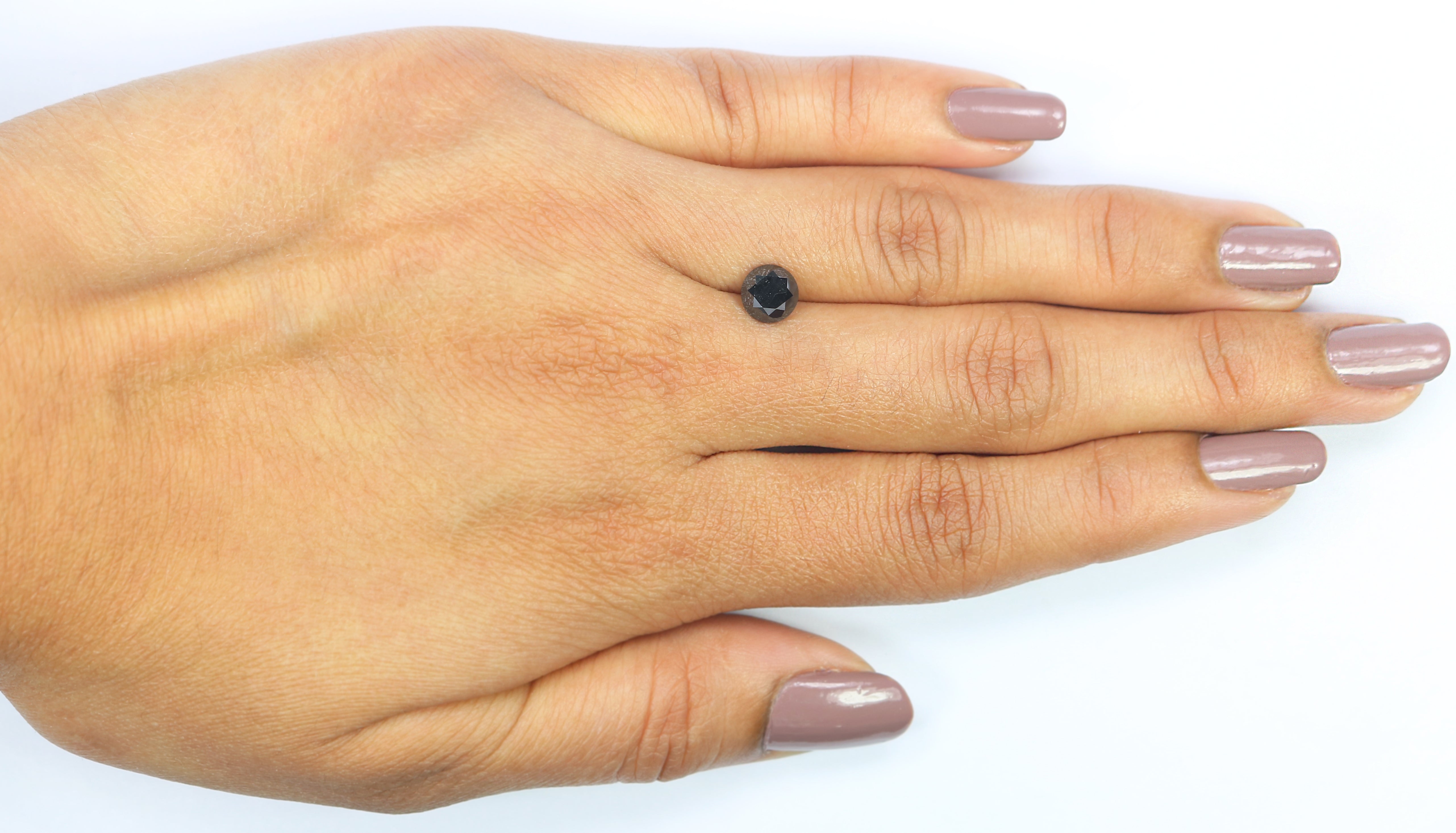 1.07 Ct Natural Loose Round Diamond Black Color Round Diamond 6.00 MM Natural Loose Diamond Black Color Round Brilliant Cut Diamond LC09