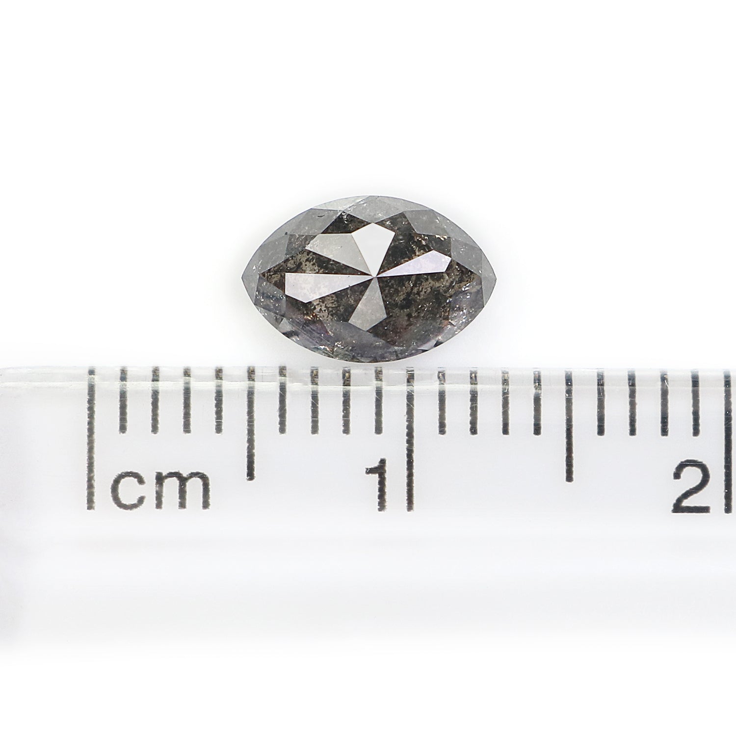 1.36 CT Natural Loose Marquise Shape Diamond Salt And Pepper Marquise Diamond 7.95 MM Natural Black Grey Marquise Rose Cut Diamond KDL3474