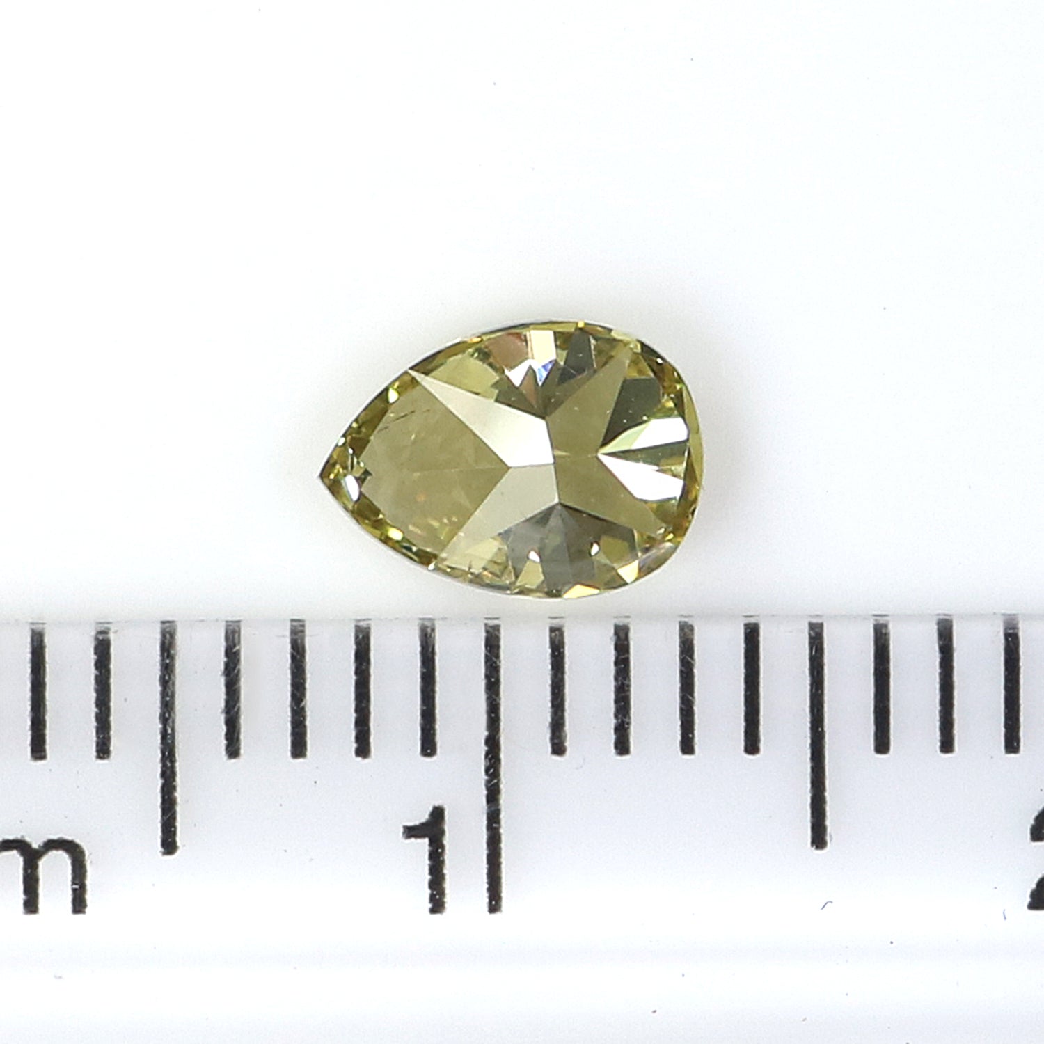 0.52 CT Natural Loose Pear Shape Diamond Yellow Color Pear Cut Diamond 5.96 MM Natural Loose Yellow Diamond Pear Brilliant Cut Diamond L3509