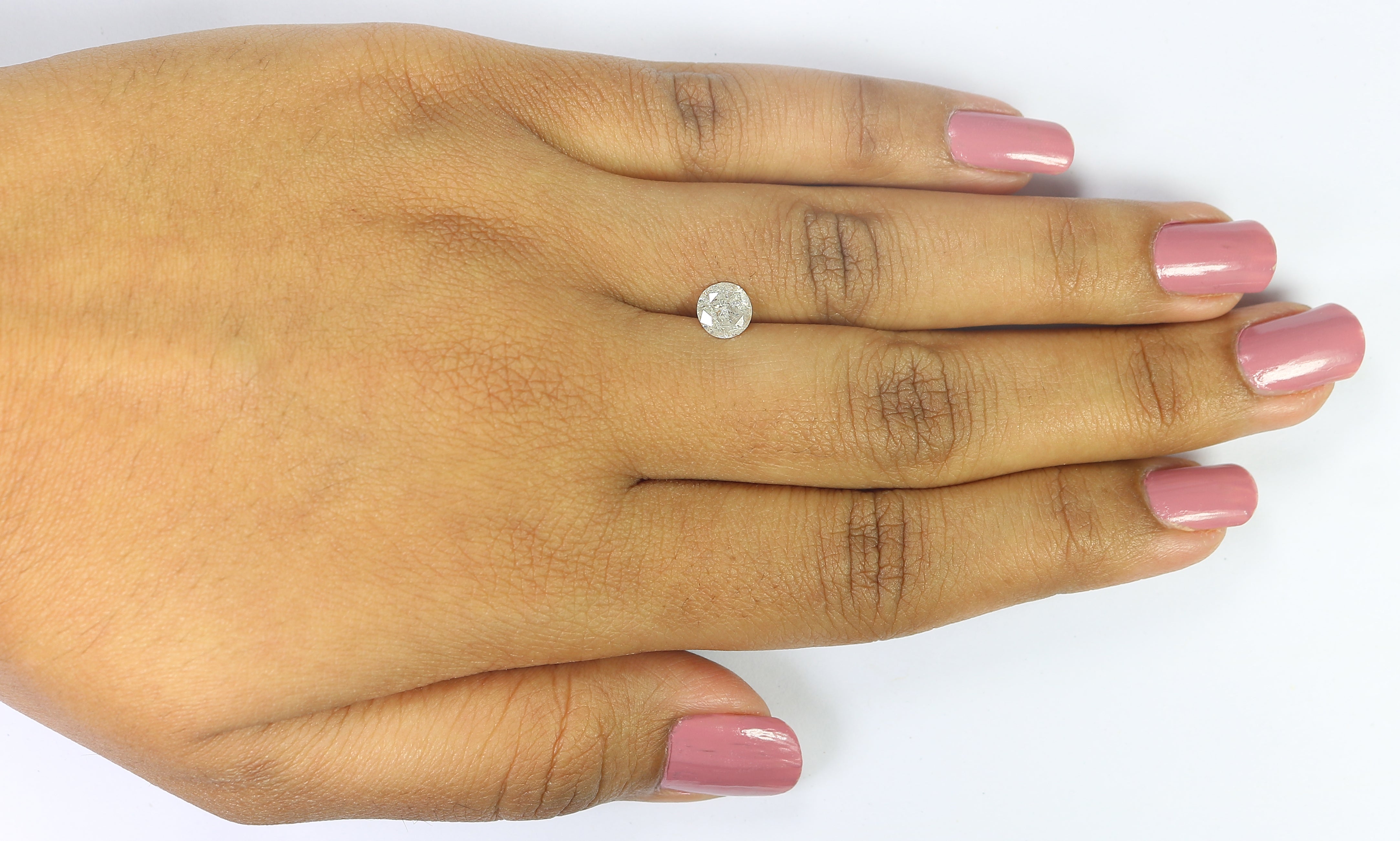 0.78 CT Natural Loose Round Shape Diamond Grey Color Round Cut Diamond 5.80 MM Natural Loose Diamond Round Brilliant Cut Diamond QL5798