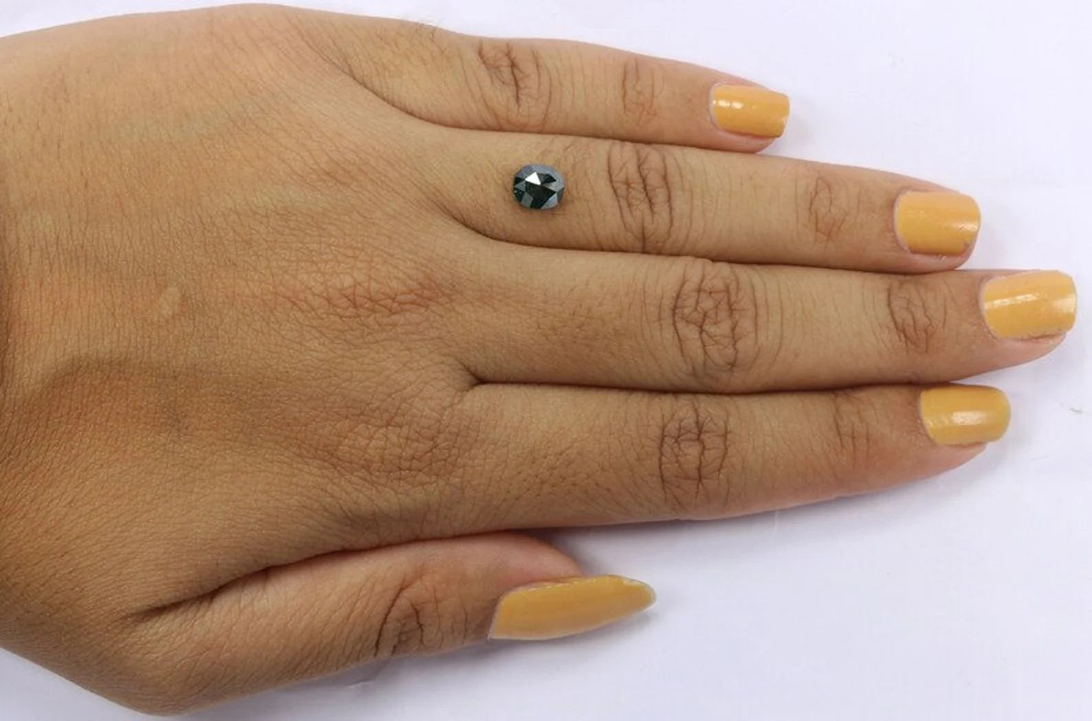 0.98 CT Natural Loose Oval Diamond Blue Color Oval Shape Diamond 6.30 MM Natural Loose Diamond Blue Color Oval Shape Rose Cut Diamond NQ9077