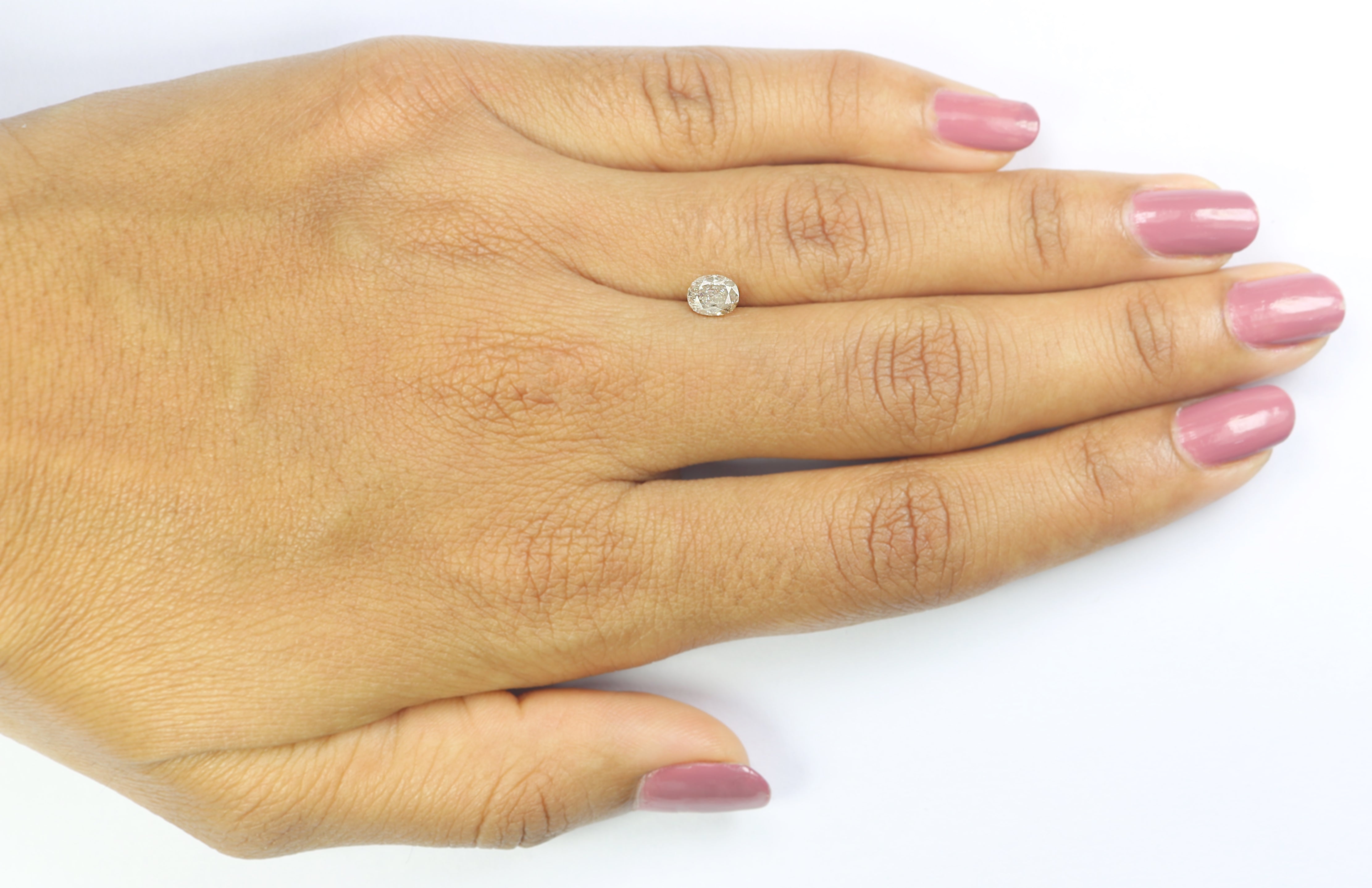 0.69 CT Natural Loose Oval Shape Diamond Yellow Color Oval Cut Diamond 5.50 MM Natural Loose Grey Color Oval Brilliant Cut Diamond LQ5970