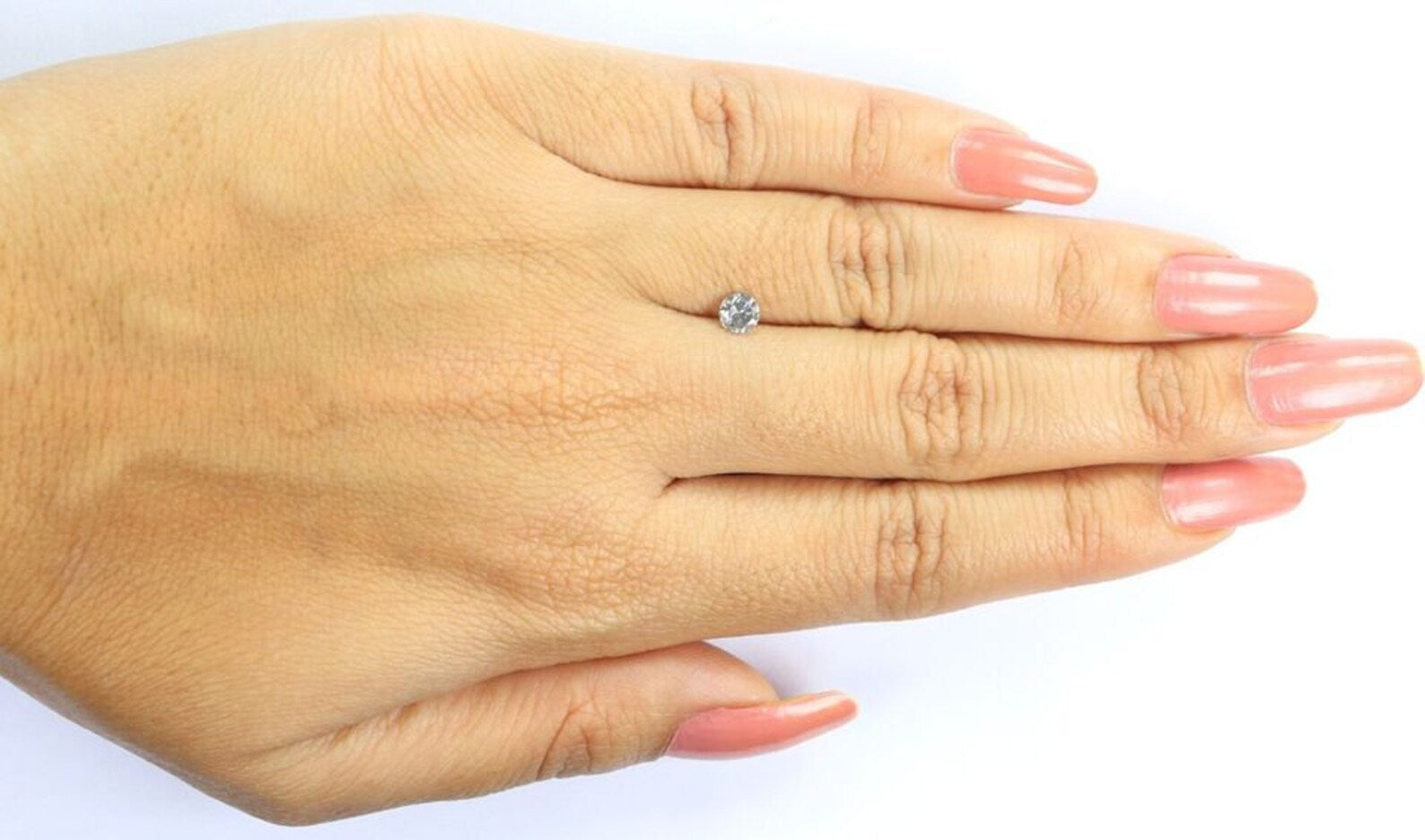 0.29 CT Natural Loose Round Rose Cut Diamond Salt And Pepper Round Shape Diamond 4.20 MM Black Grey Color Round Brilliant Cut Diamond NQ8679