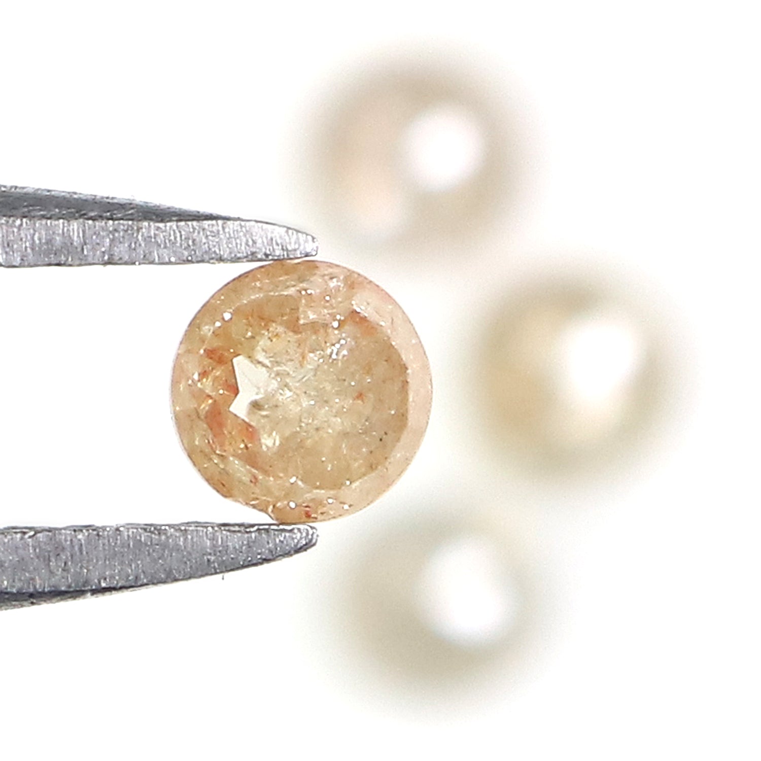 0.89 CT Natural Loose Round Rose Cut Diamond Brown Color Round Shape Diamond 3.30 MM Natural Loose Grey Color Round Rose Cut Diamond KQ1037