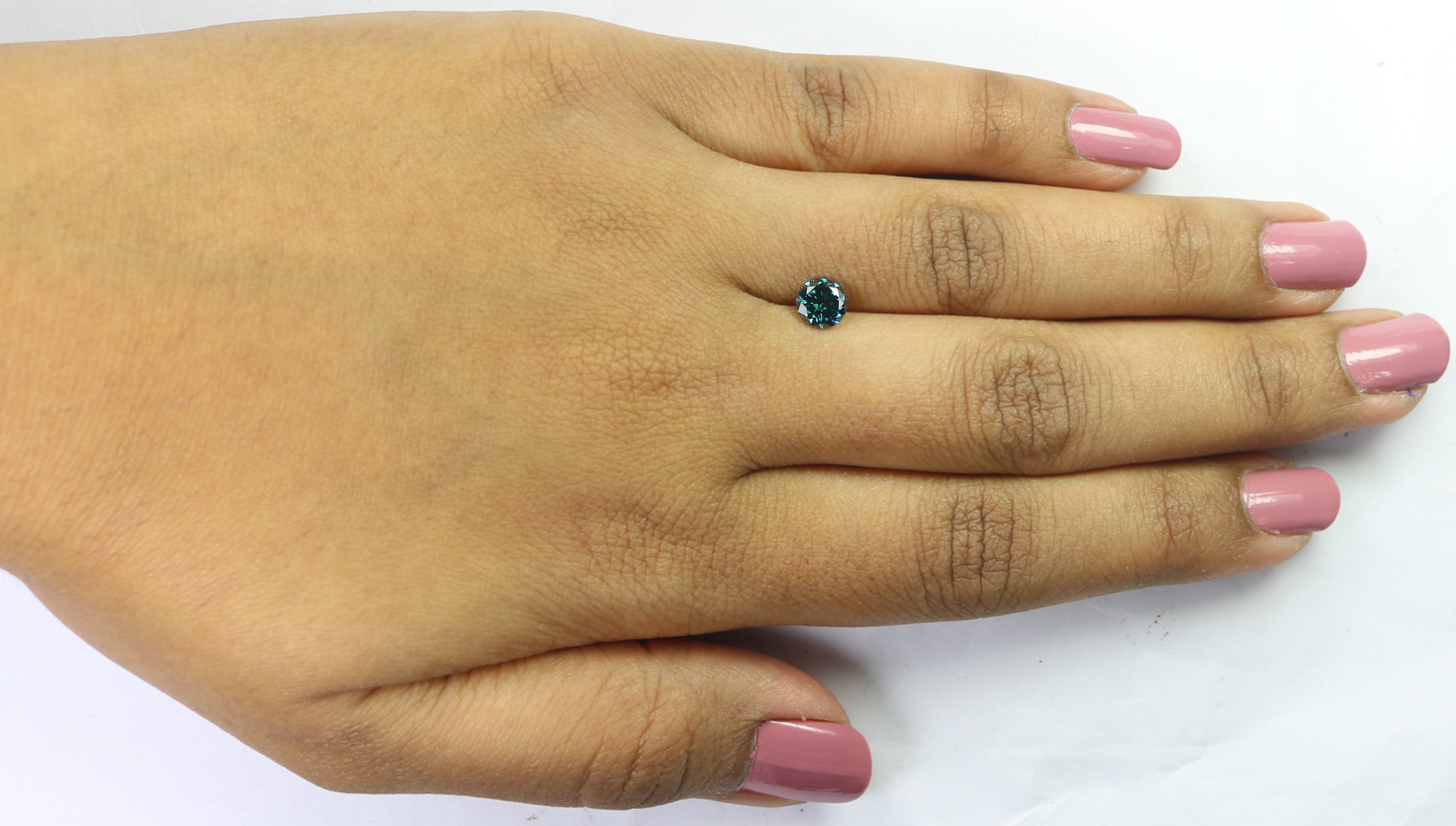 0.66 Ct Natural Loose Round Shape Diamond Blue Color Round Cut Diamond 5.50 MM Natural Loose Blue Diamond Round Brilliant Cut Diamond QL9739