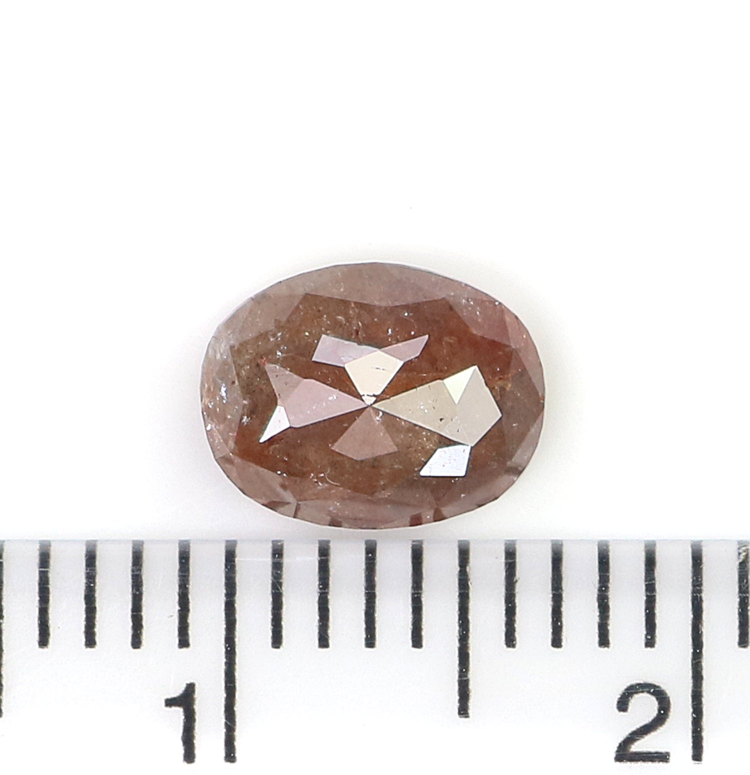1.16 CT Natural Loose Oval Shape Diamond Brown Color Oval Cut Diamond 7.40 MM Natural Loose Diamond Brown Color Oval Rose Cut Diamond N2669