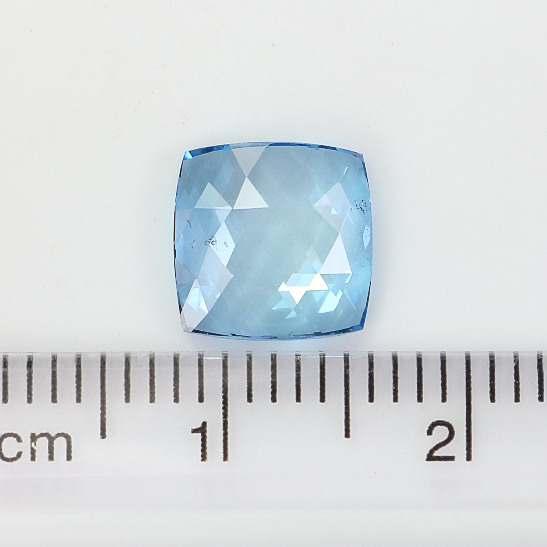 1.78 CT Lab Grown Square Cut Diamond Blue Color Diamond VS2 Clarity Diamond Lab Grown Diamond CVD Diamond Lab Created Rose Cut Diamond L3477