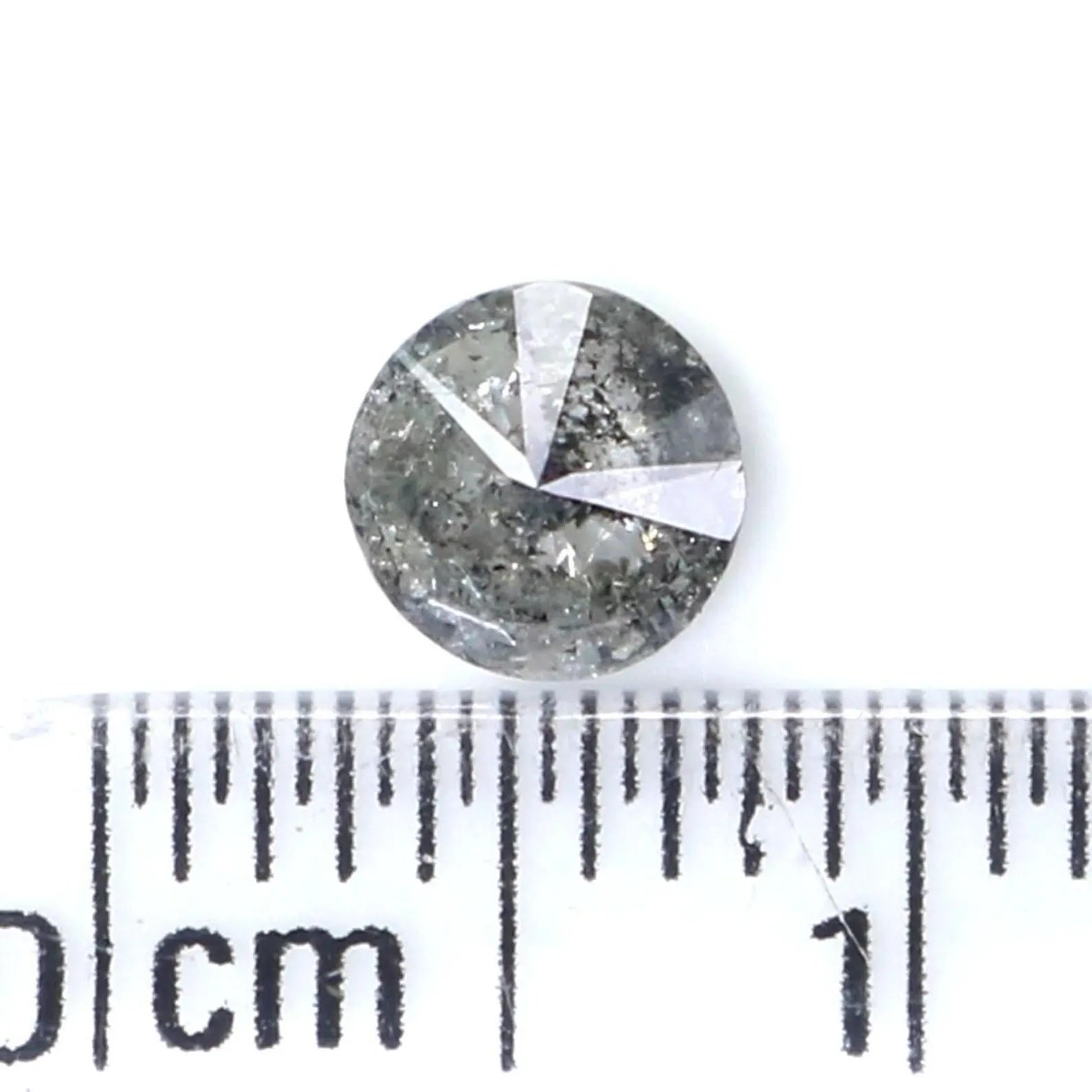 0.42 CT Natural Loose Round Shape Diamond Salt And Pepper Round Diamond 5.00 MM Natural Black Grey Color Round Brilliant Cut Diamond NQ9521