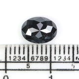 Natural Loose Oval Diamond, Salt And Pepper Oval Diamond, Natural Loose Diamond, Oval Rose Cut Diamond, 1.49 CT Oval Shape Diamond KDL2889
