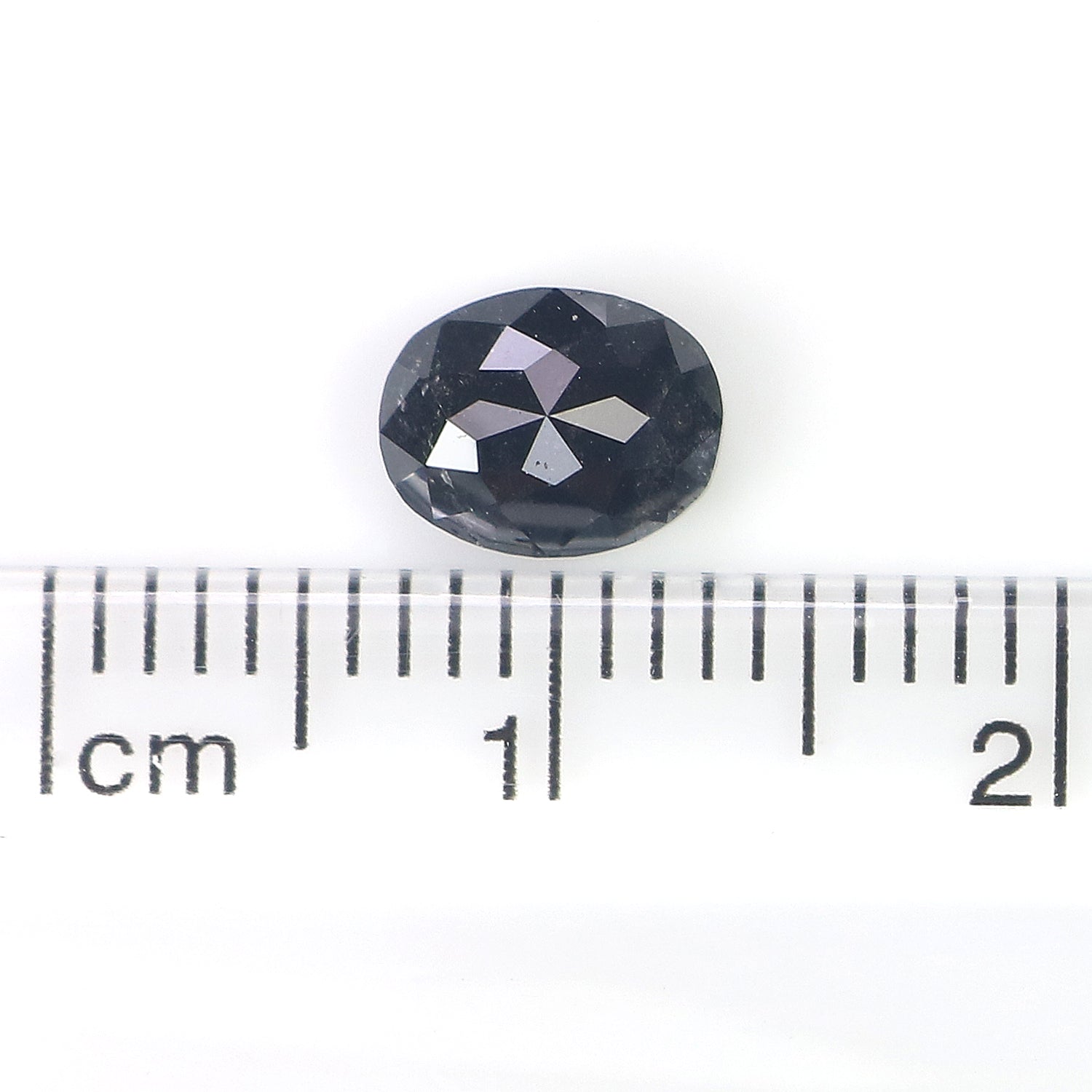 1.12 Ct Natural Loose Oval Shape Diamond Salt And Pepper Oval Cut Diamond 6.85 MM Natural Loose Diamond Oval Shape Rose Cut Diamond LQ1586