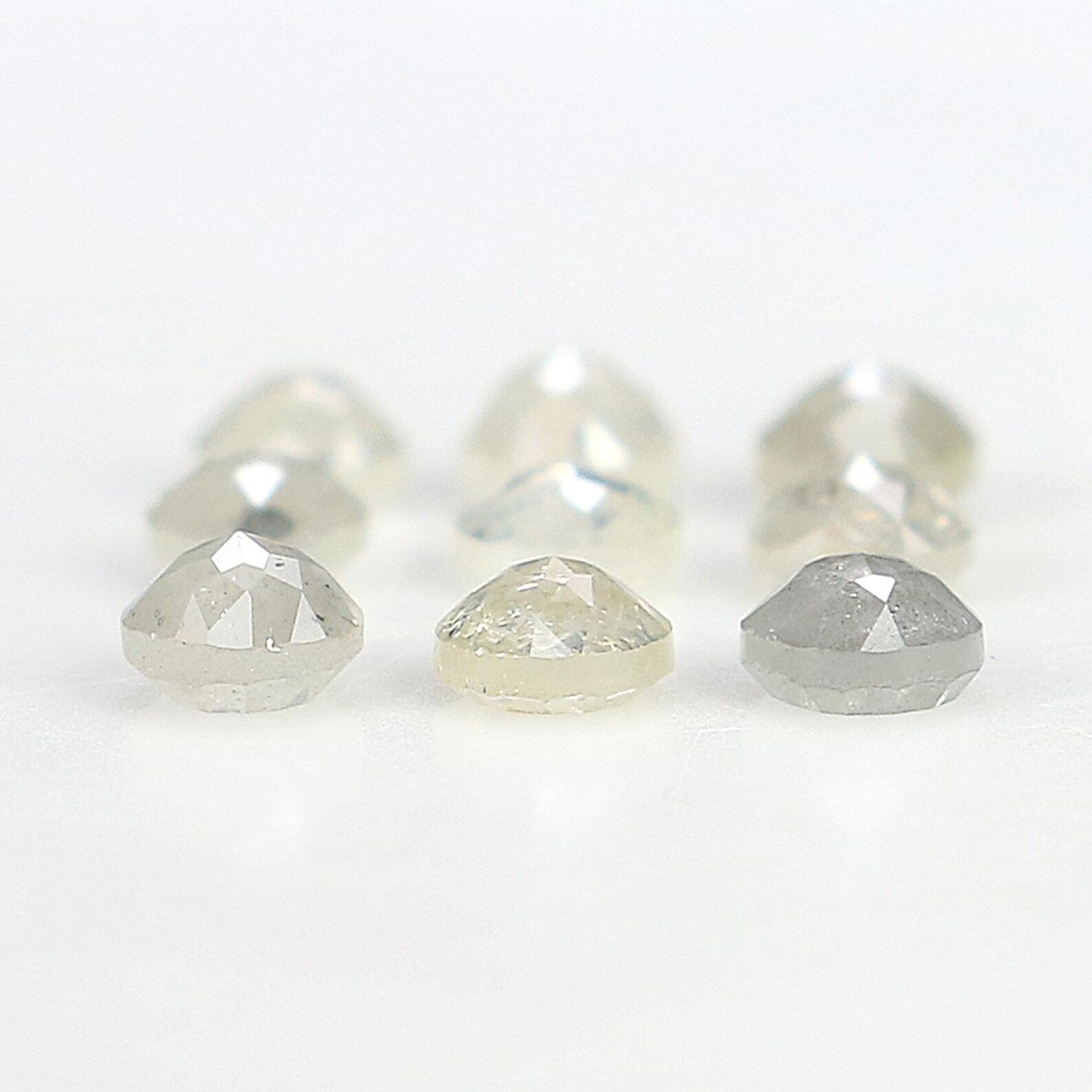 1.05 CT Natural Loose Round Rose Cut Diamond Grey Color Round Shape Diamond 2.70 MM Natural Loose Grey Color Round Rose Cut Diamond NQ2088