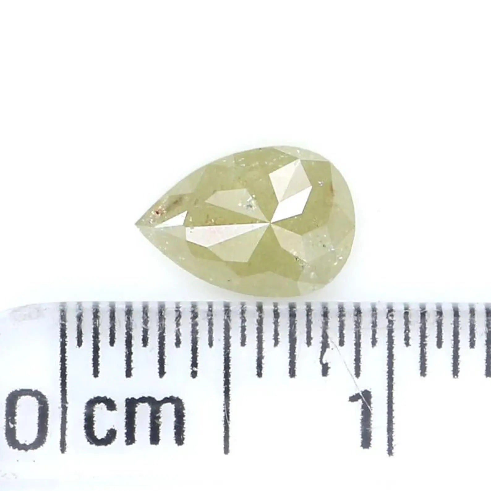 0.50 CT Natural Loose Pear Shape Diamond Yellow Color Pear Diamond 6.75 MM Natural Loose Diamond Grey Color Pear Rose Cut Diamond NQ2137