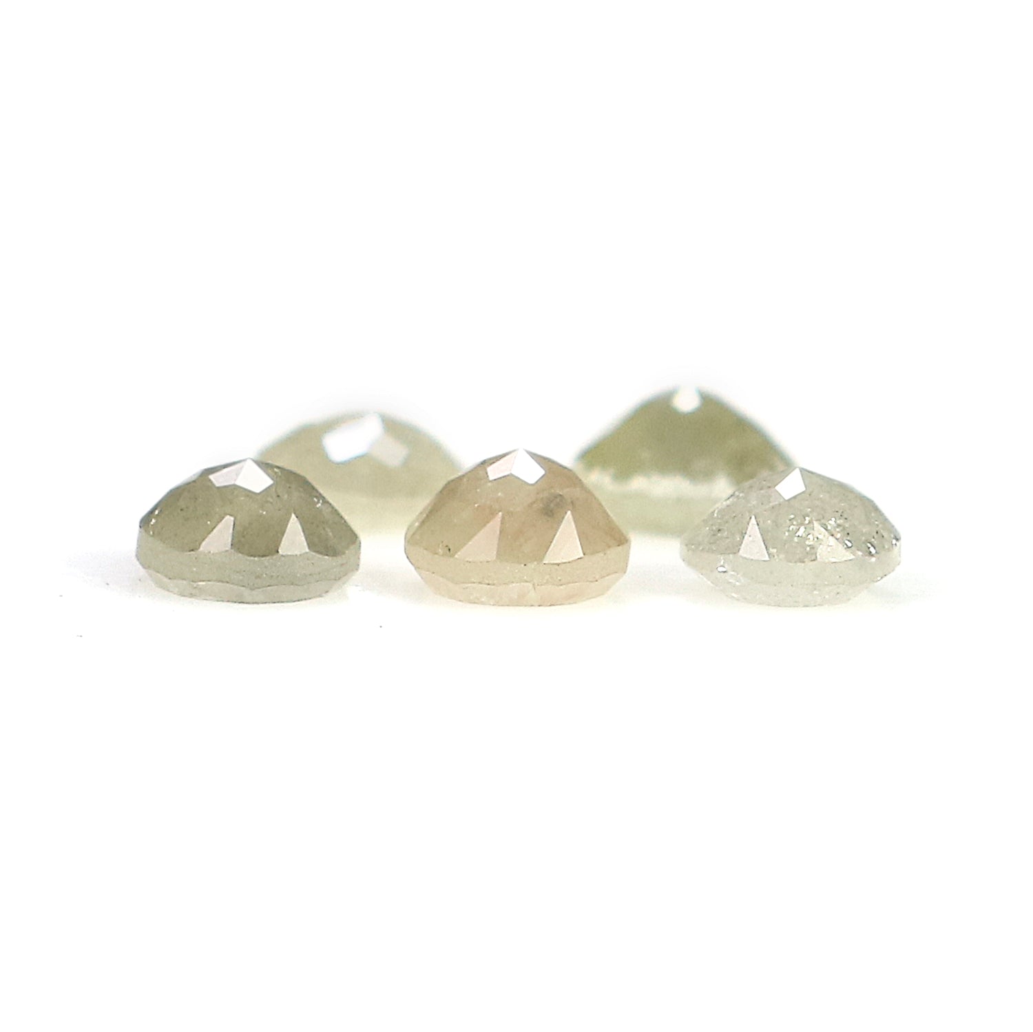 1.06 CT Natural Loose Round Rose Cut Diamond Grey Color Round Shape Diamond 3.50 MM Natural Loose Grey Color Round Rose Cut Diamond LQ6054