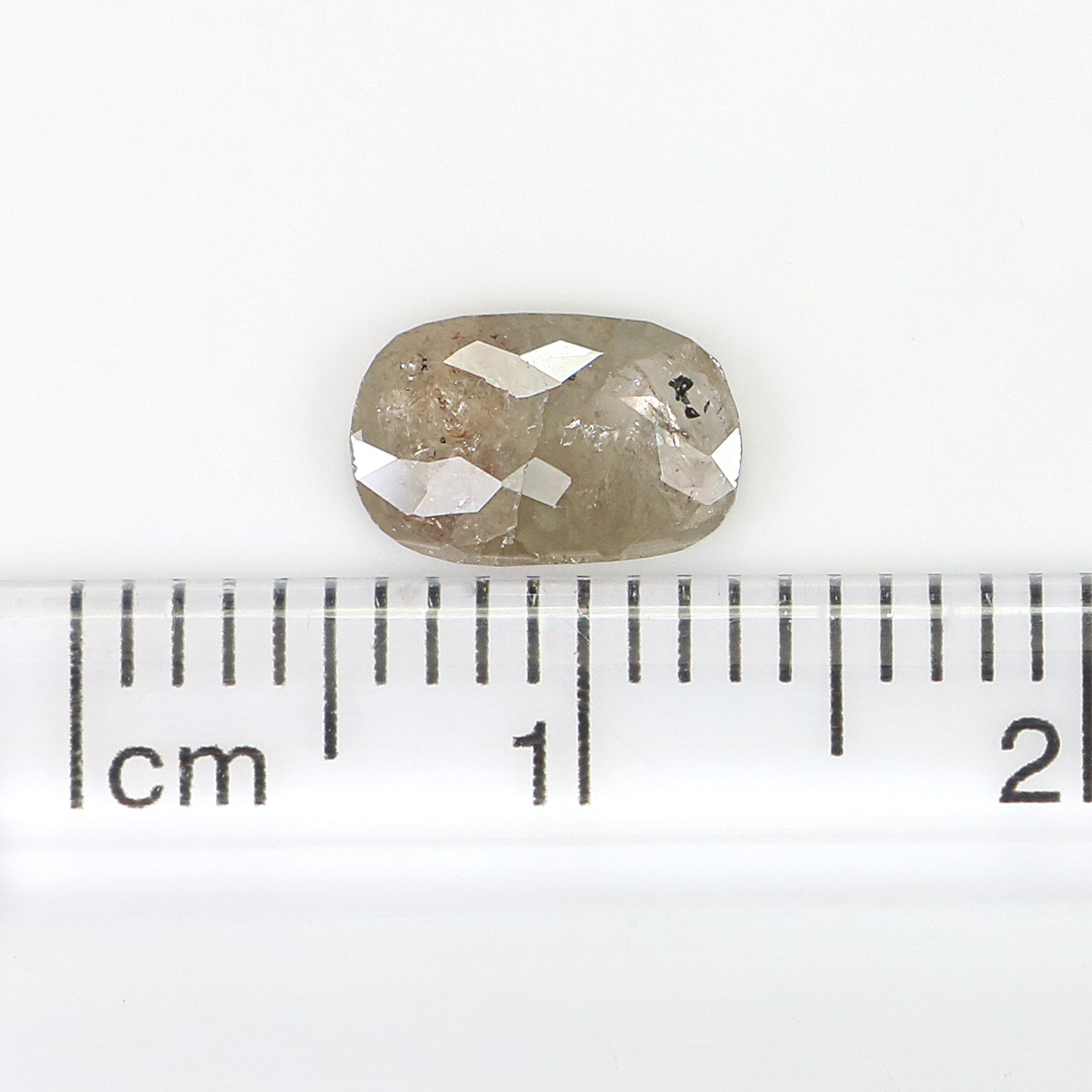 0.78 CT Natural Loose Oval Shape Diamond Grey Color Oval Cut Diamond 7.80 MM Natural Loose Grey Color Diamond Oval Rose Cut Diamond LQ7155