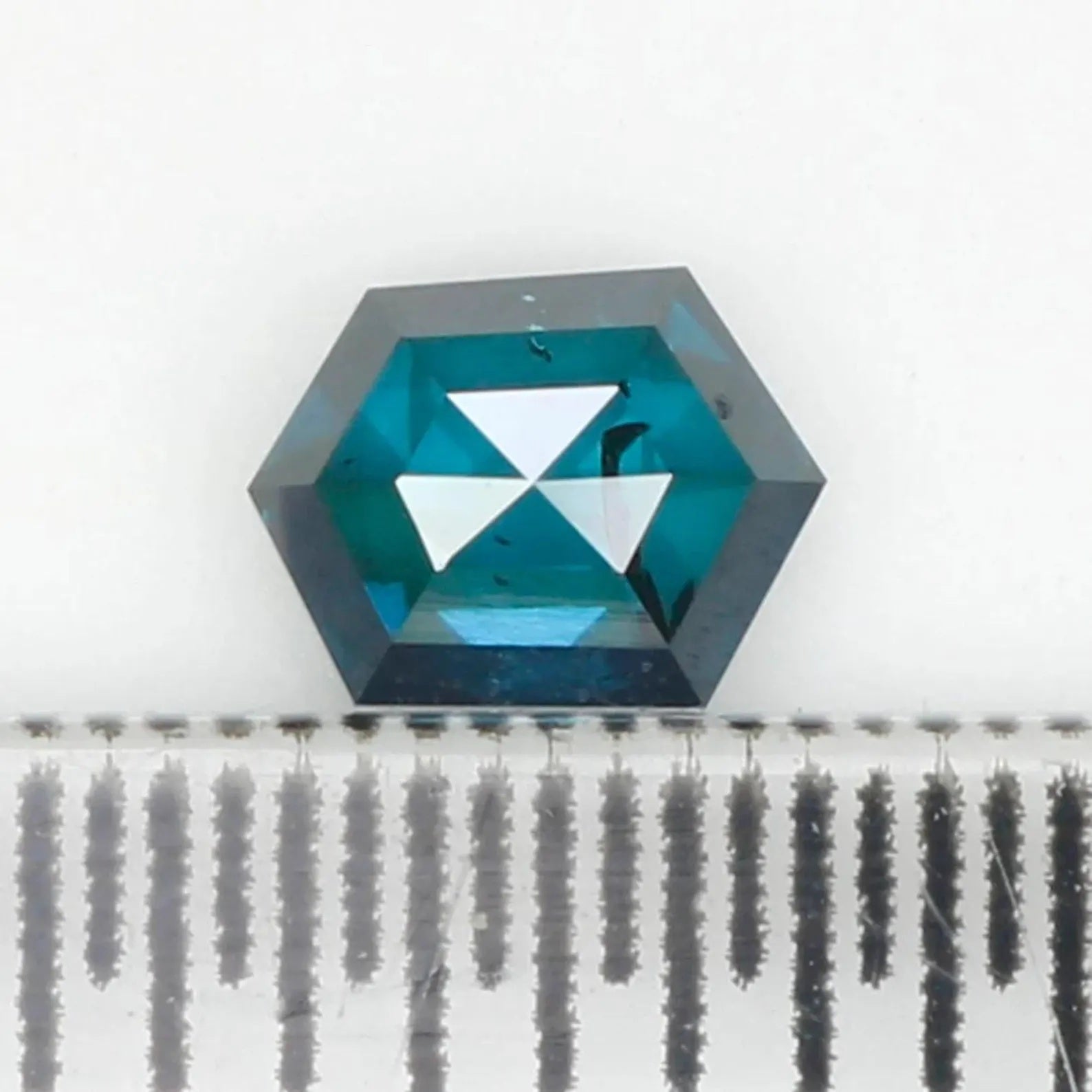0.31 CT Natural Loose Hexagon Shape Diamond Blue Color Hexagon Cut Diamond 4.50 MM Natural Loose Blue Color Hexagon Rose Cut Diamond NQ1240