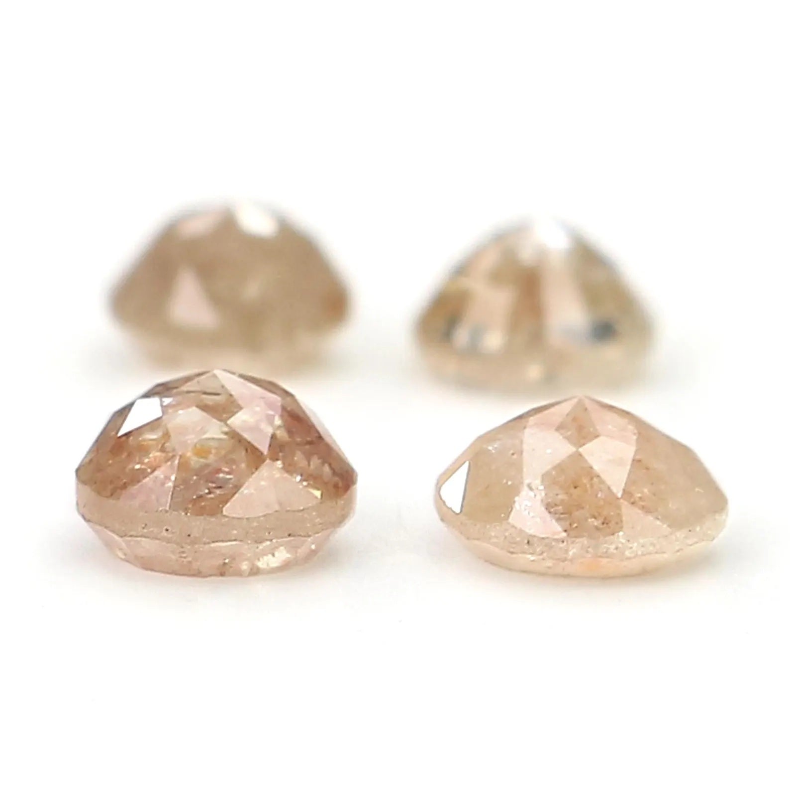 1.24 Ct Natural Loose Round Rose Cut Diamond Brown Color Round Shape Diamond 3.70 MM Natural Loose Brown Color Round Rose Cut Diamond NQ1766