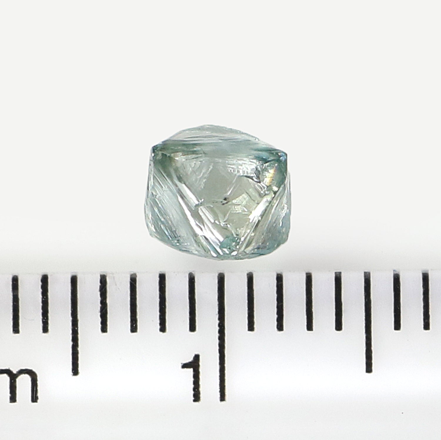 1.06 CT Natural Loose Rough Shape Diamond Blue Color Rough Uncut Diamond 6.40 MM Natural Loose Blue Color Rough Irregular Cut Diamond N2624