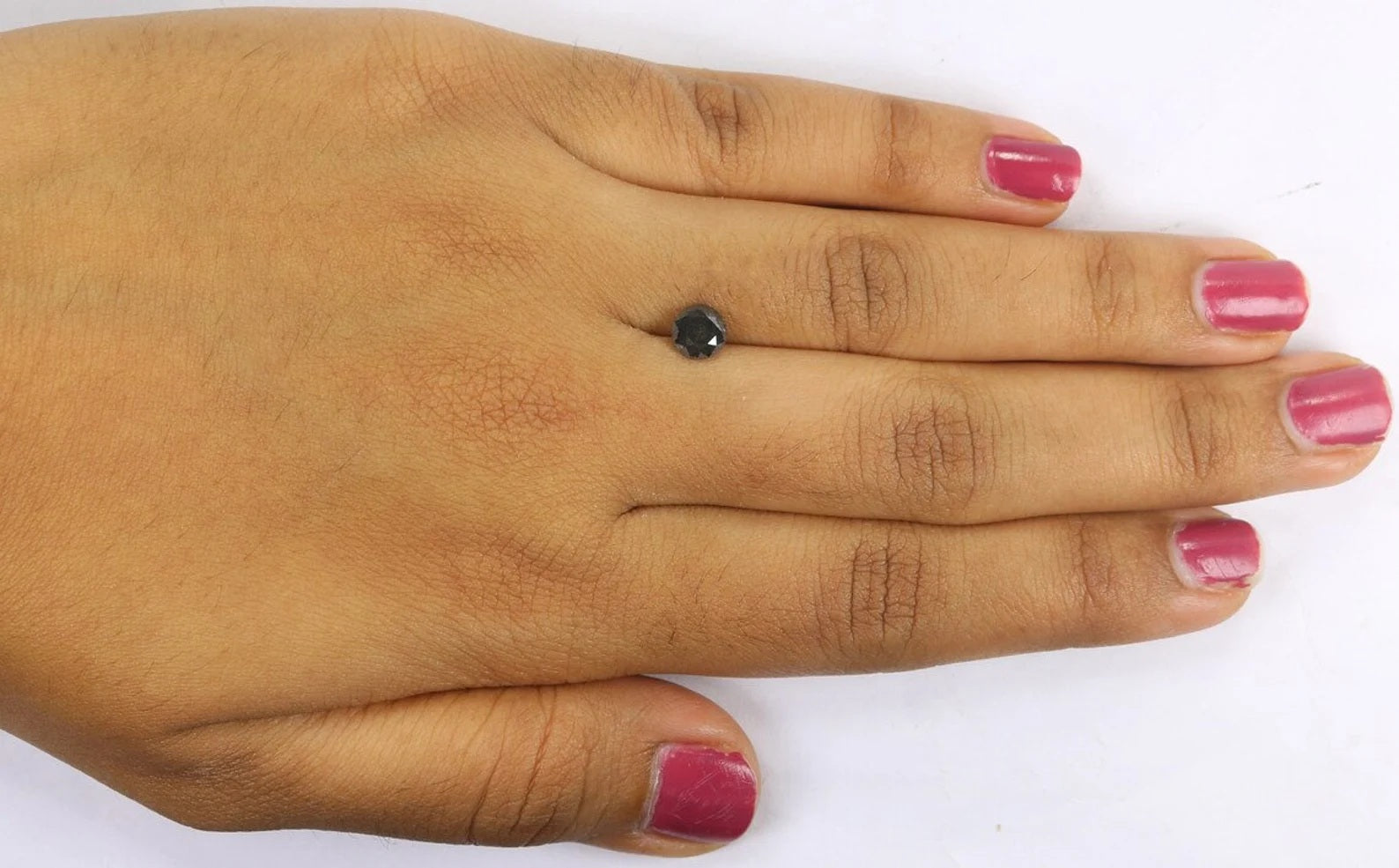 0.85 Ct Natural Loose Round Shape Diamond Salt And Pepper Round Diamond 5.50 MM Natural Black Grey Color Round Brilliant Cut Diamond NQ9353