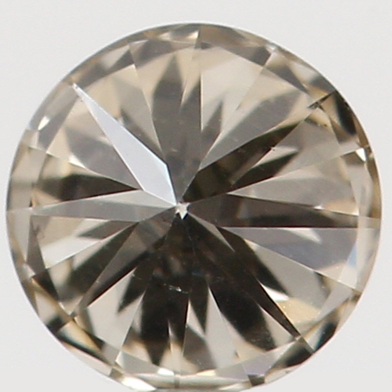 0.13 Ct Natural Loose Diamond Round Brown Color SI1 Clarity 3.20 MM N7275