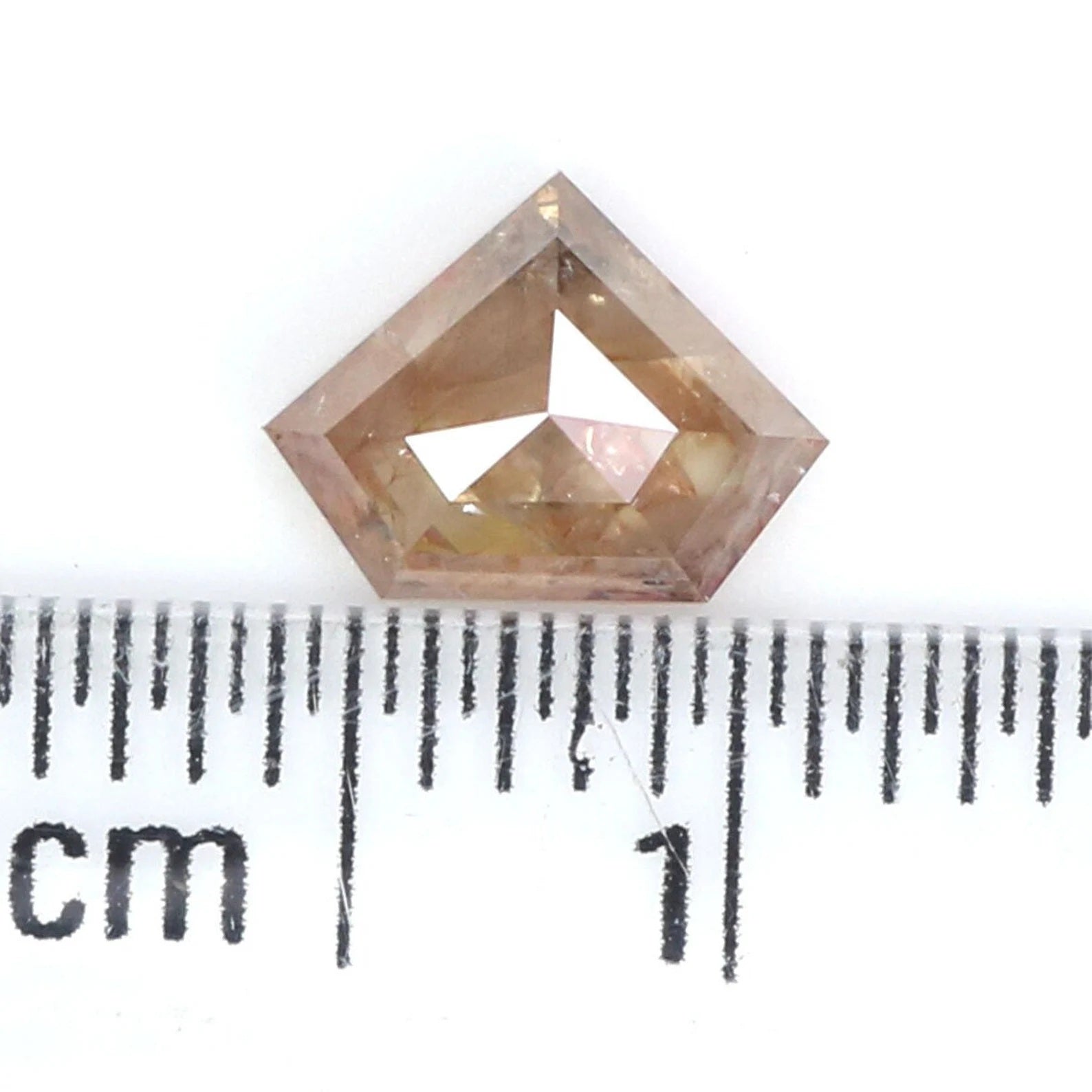 0.89 Ct Natural Loose Shield Shape Diamond Grey Brown Color Shield Cut Diamond 5.60 MM Natural Diamond Grey Brown Shield Cut Diamond NQ755