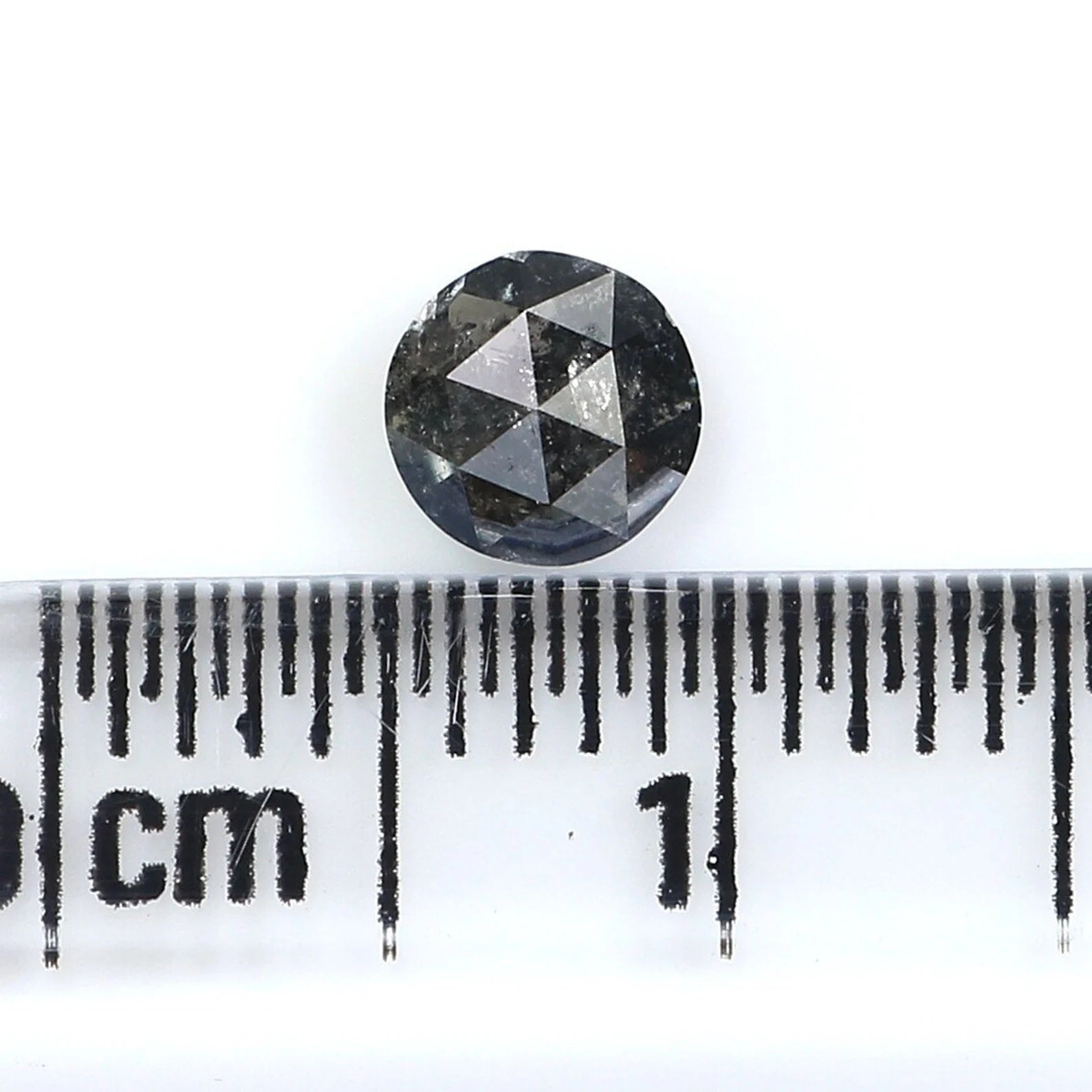 0.43 CT Natural Loose Round Rose Cut Diamond Salt And Pepper Round Diamond 4.65 MM Natural Loose Diamond Round Shape Rose Cut Diamond NQ7683
