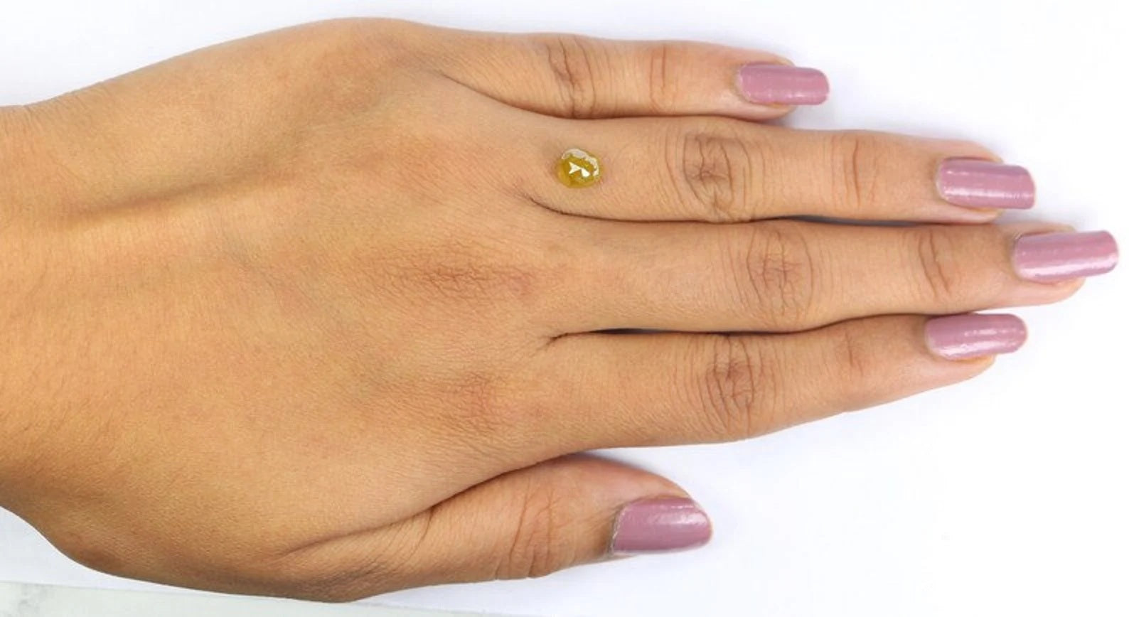 1.39 CT Natural Loose Pear Shape Diamond Yellow Color Pear Diamond 6.40 MM Natural Loose Diamond Yellow Color Pear Rose Cut Diamond NQ2389