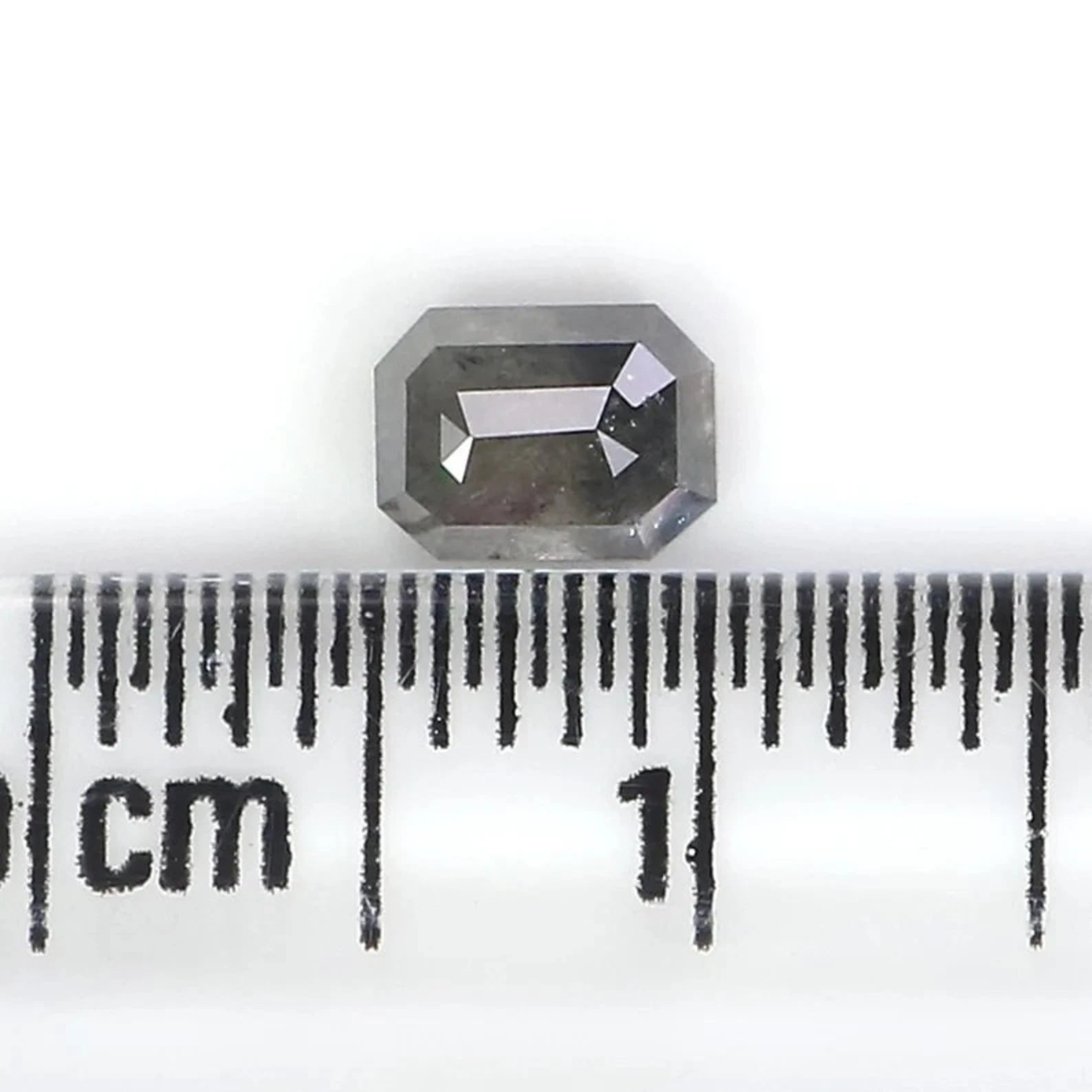 0.60 CT Natural Loose Emerald Shape Diamond Grey Color Emerald Cut Diamond 5.15 MM Natural Loose Diamond Emerald Rose Cut Diamond NQ9250