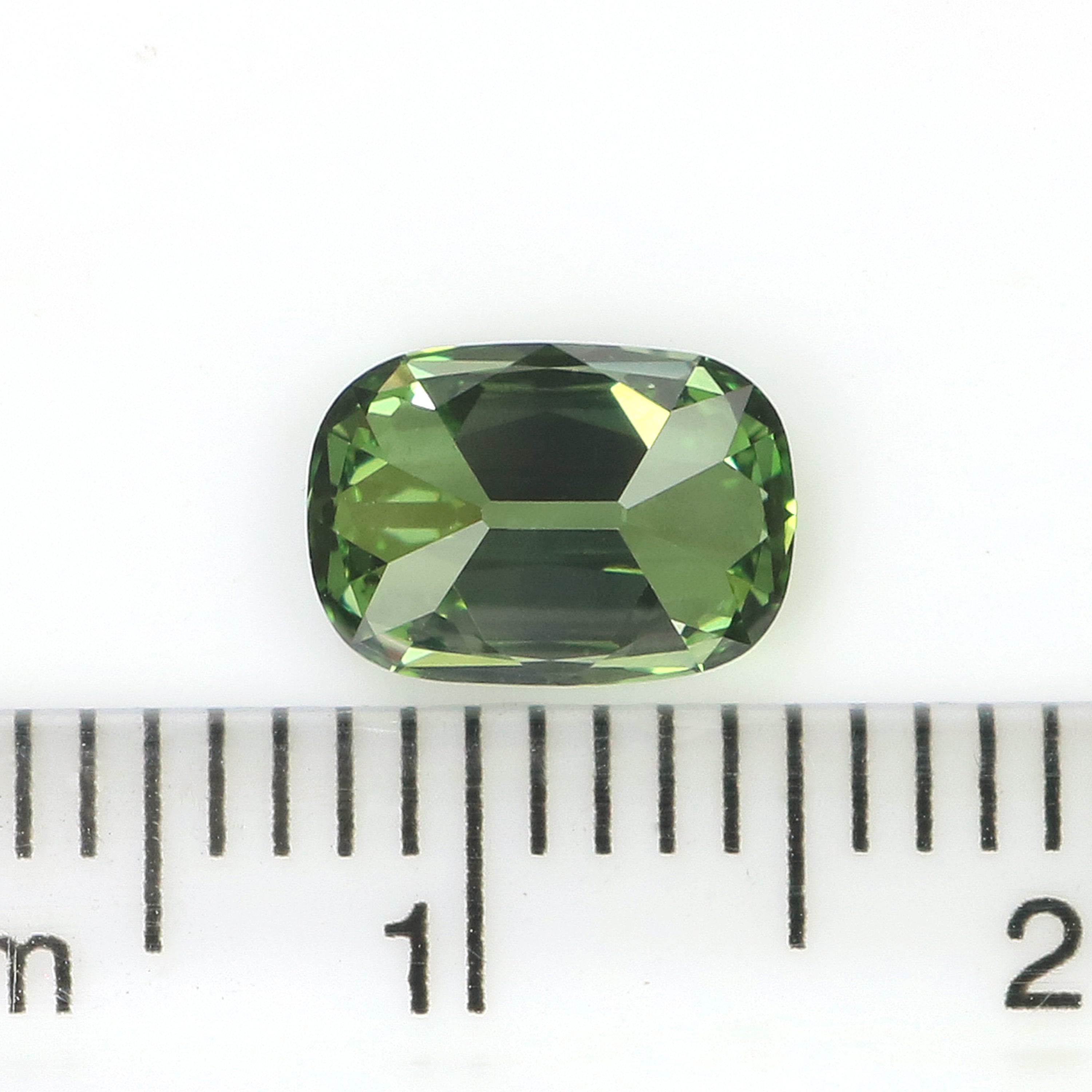 1.02 CT IGI Certified Cushion Old European Cut Diamond Fancy Vivid Green Color VS1 Clarity Lab Grown Diamond Lab Created Lab Diamond L3674