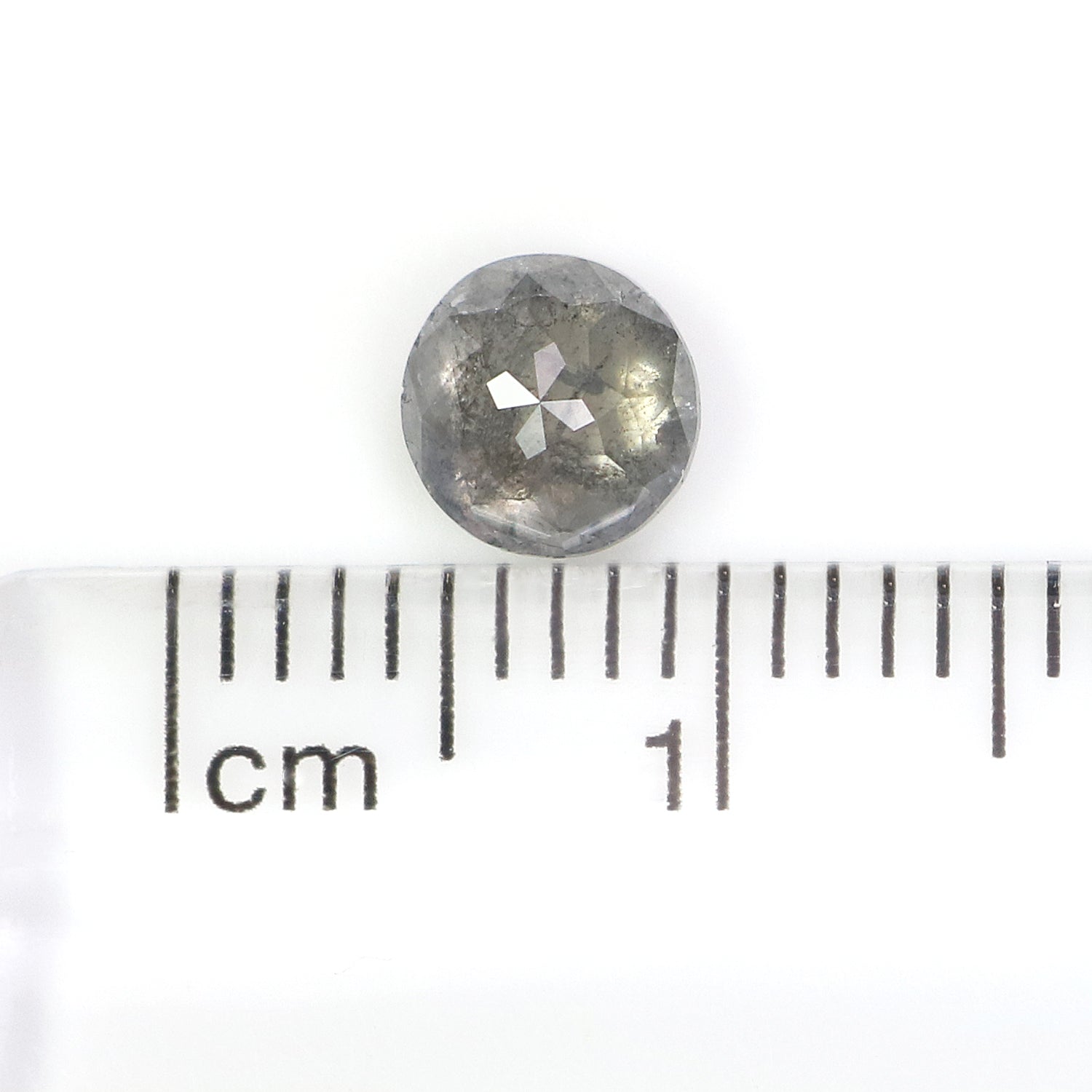 0.82 CT Natural Loose Round Rose Cut Diamond Salt And Pepper Round Shape Diamond 5.45 MM Natural Loose Diamond Round Rose Cut Diamond LQ2393