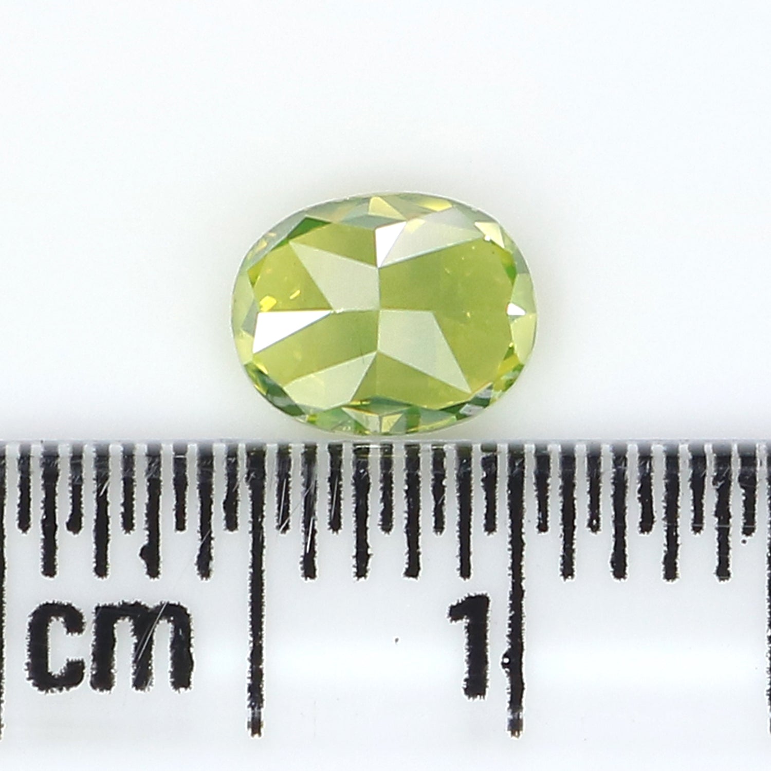 GIA Certified Natural Loose Oval Modified Brilliant Cut Diamond, Fancy Vivid Yellow Green Color Diamond, Oval Shape Diamond 0.77 CT KDL4056