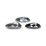 Natural Loose Pear Diamond, Salt And Pepper Diamond, Natural Loose Diamond, Pear Rose Cut Diamond, Pear Diamond 0.57 CT Pear Shape KR2690