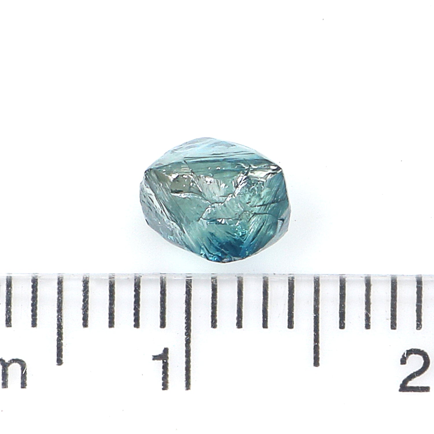 1.20 CT Natural Loose Rough Shape Diamond Blue Color Rough Cut Diamond 6.85 MM Natural Loose Blue Diamond Rough Irregular Cut Diamond L3554