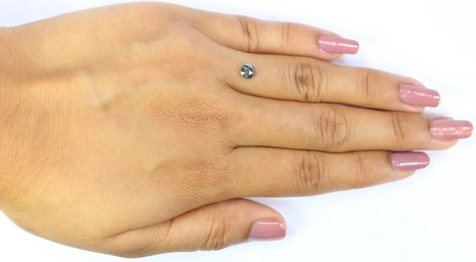 0.45 CT Natural Loose Round Shape Diamond Salt And Pepper Round Diamond 4.70 MM Natural Loose Black Grey Color Round Rose Cut Diamond NQ2336