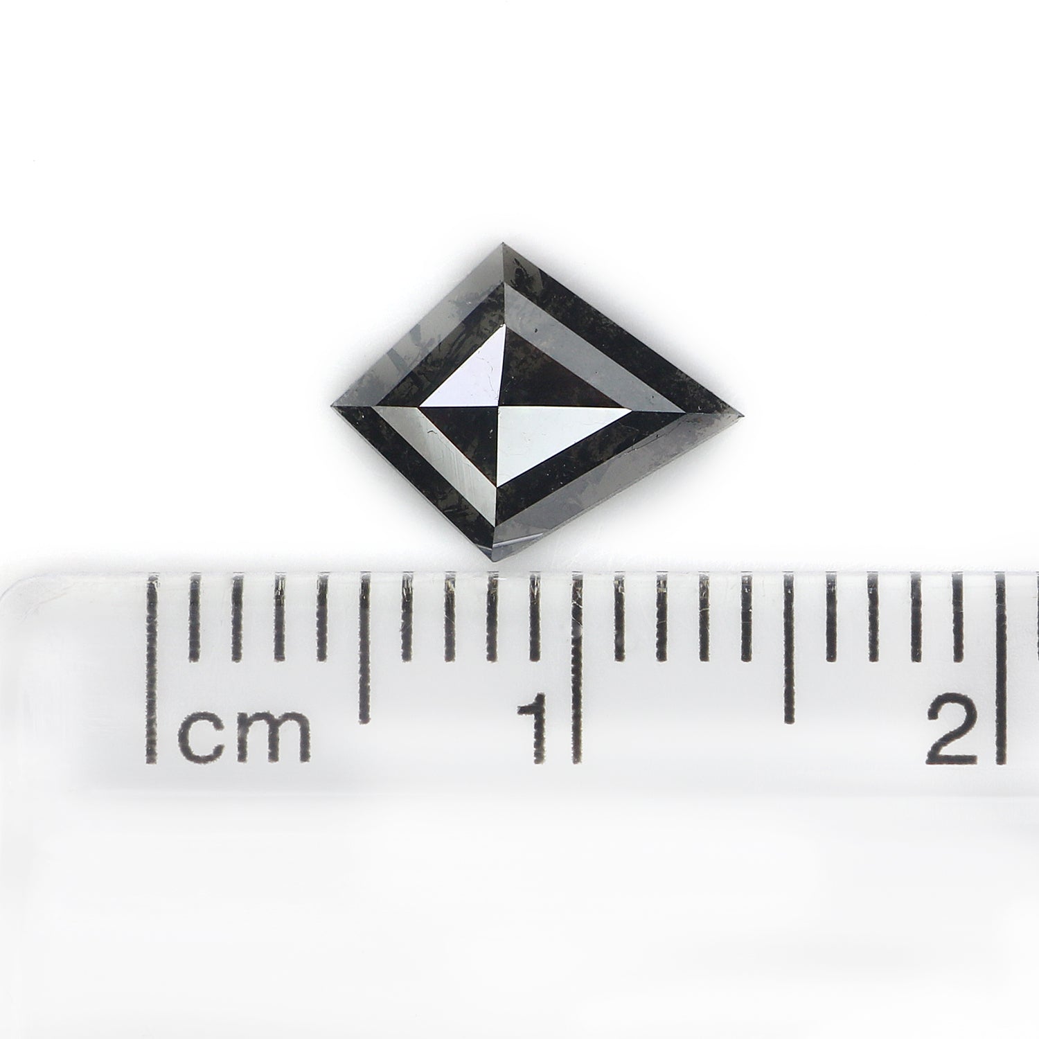0.62 CT Natural Loose Kite Shape Diamond Salt And Pepper Kite Diamond 9.80 MM Natural Black Grey Color Diamond Kite Rose Cut Diamond N2601