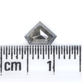 Natural Loose Shield Diamond, Salt And Pepper Shield Diamond, Natural Loose Diamond, Shield Rose Cut Diamond, 0.47 CT Shield Shape KR2707