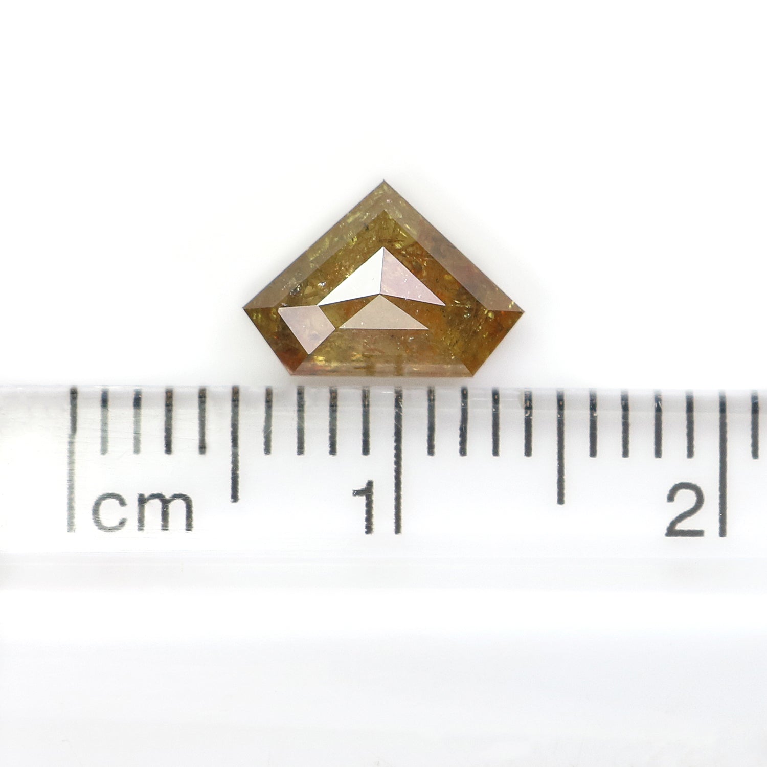 1.12 CT Natural Loose Shield Shape Diamond Yellow Color Shield Cut Diamond 6.15 MM Natural Loose Yellow Color Shield Rose Cut Diamond LQ436