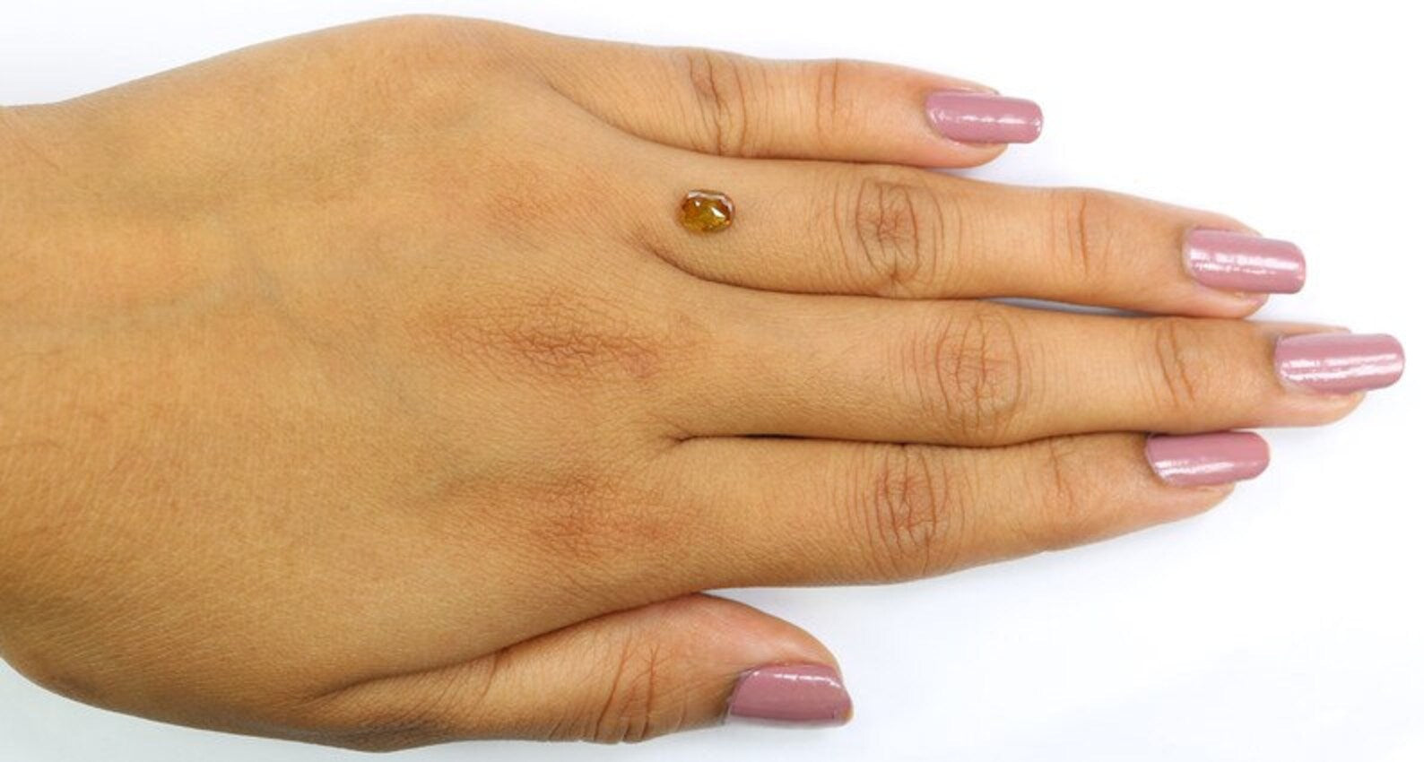 0.73 CT Natural Loose Oval Shape Diamond Yellow Color Oval Cut Diamond 5.85 MM Natural Diamond Yellow Color Oval Rose Cut Diamond NQ2370