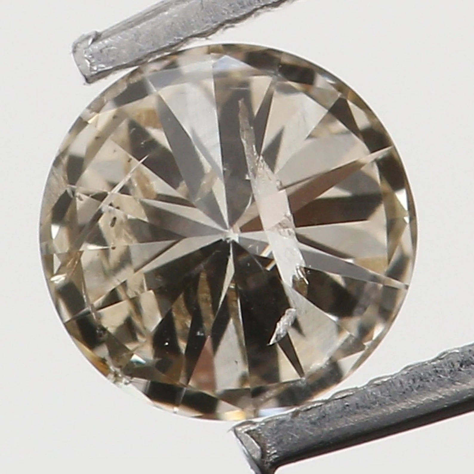 0.165 Ct Natural Loose Round Shape Diamond Brown Color Round Cut Diamond 3.40 MM Natural Loose Diamond Round Brilliant Cut Diamond N7821