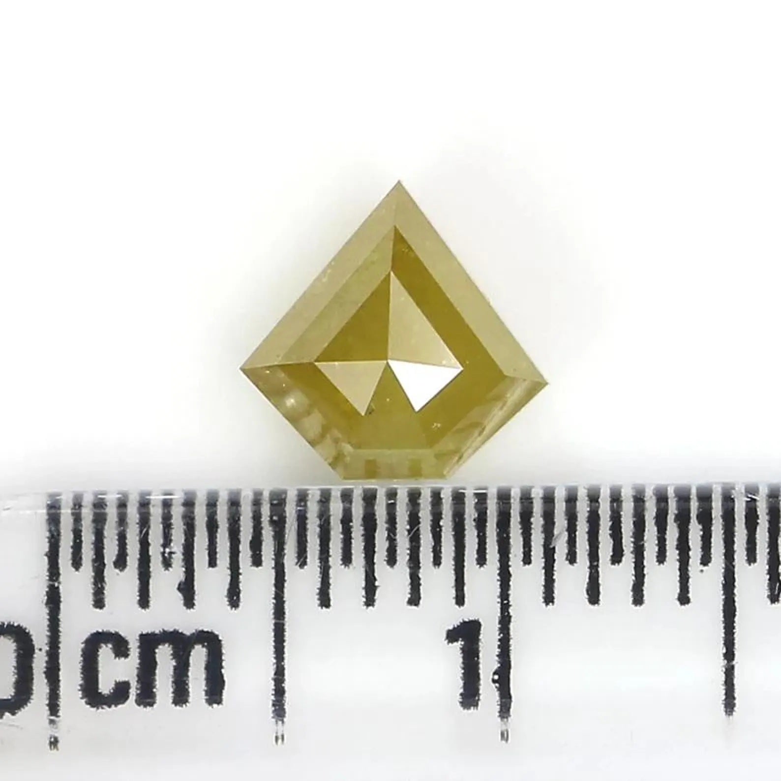 1.11 CT Natural Loose Shield Shape Diamond Yellow Color Shield Diamond 6.70 MM Natural Yellow Color Diamond Shield Rose Cut Diamond NQ738