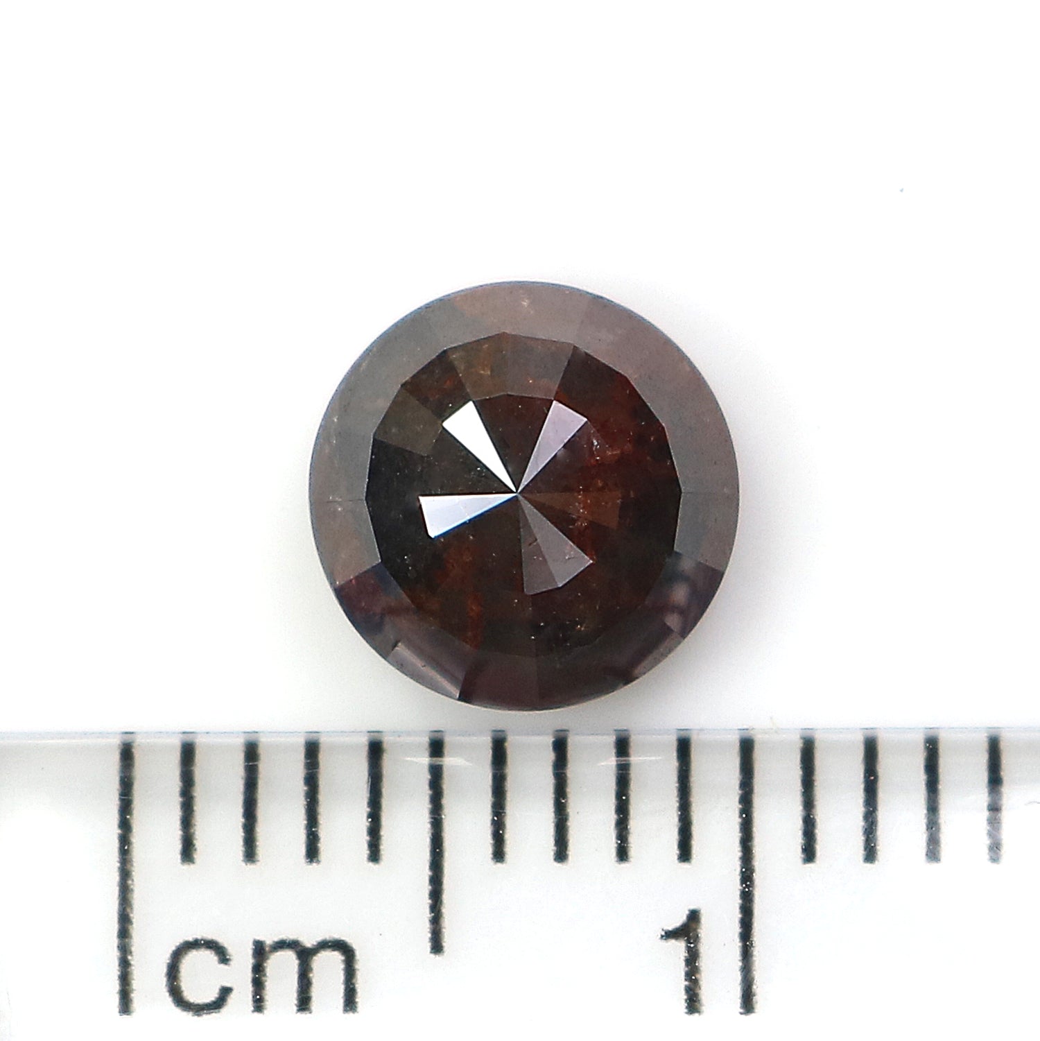 1.60 CT Natural Loose Round Rose Cut Diamond Brown Color Round Shape Diamond 6.95 MM Natural Loose Diamond Round Rose Cut Diamond LQ8217